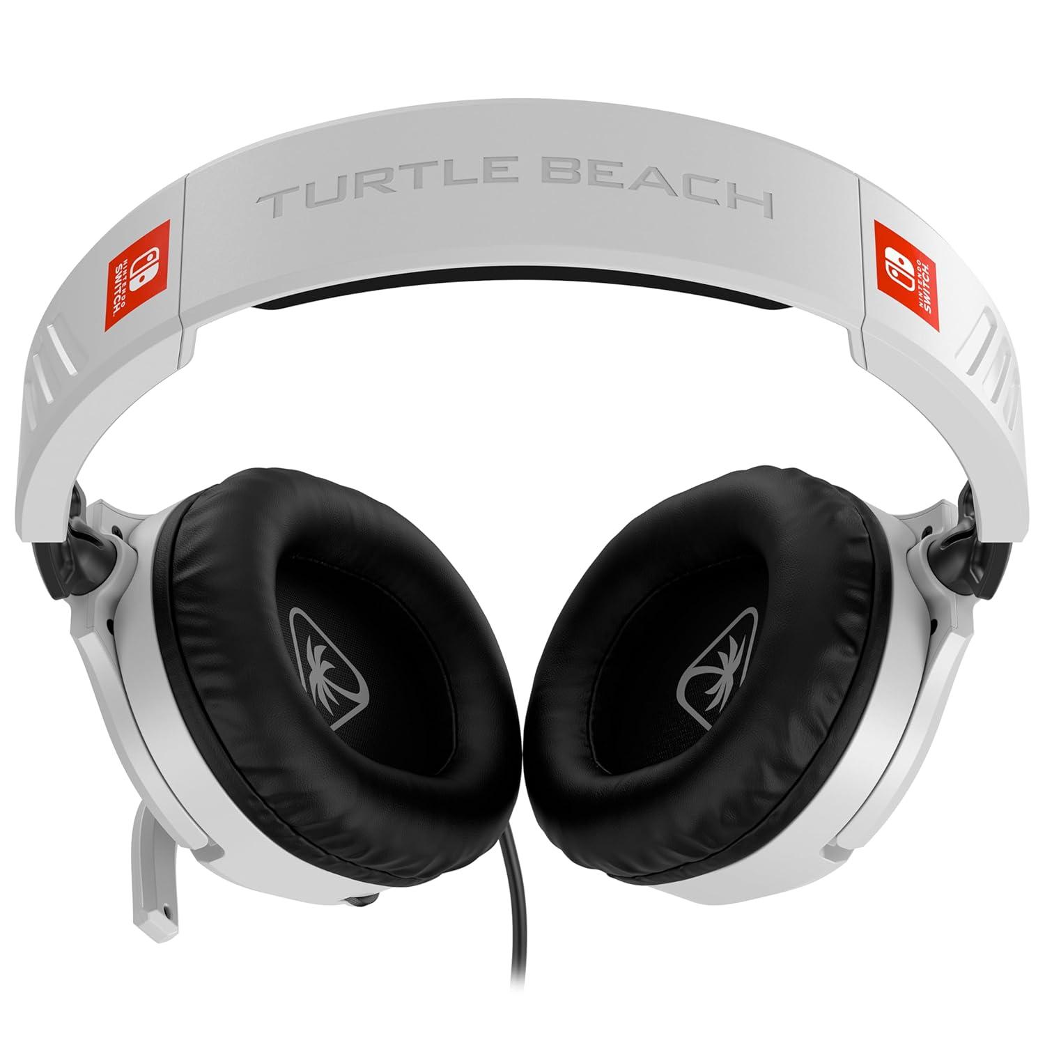 image:imageTurtle Beach Recon 70 Multiplatform Gaming Headset for PS5 PS4 Xbox Series XS Xbox One PC amp Mobile w 35mm Wired Connection FliptoMute Mic 40mm Speakers Lightweight Design WhiteWhite Nintendo Switch