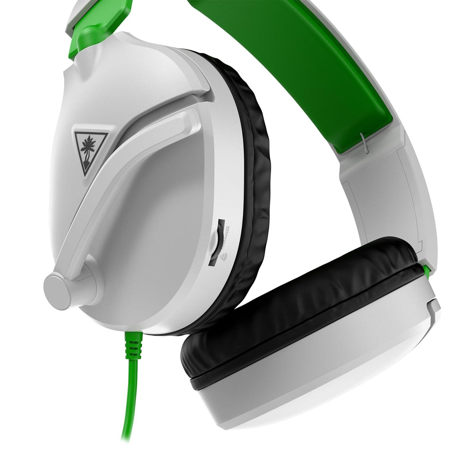 image:imageTurtle Beach Recon 70 Multiplatform Gaming Headset for PS5 PS4 Xbox Series XS Xbox One PC amp Mobile w 35mm Wired Connection FliptoMute Mic 40mm Speakers Lightweight Design WhiteWhite and Green