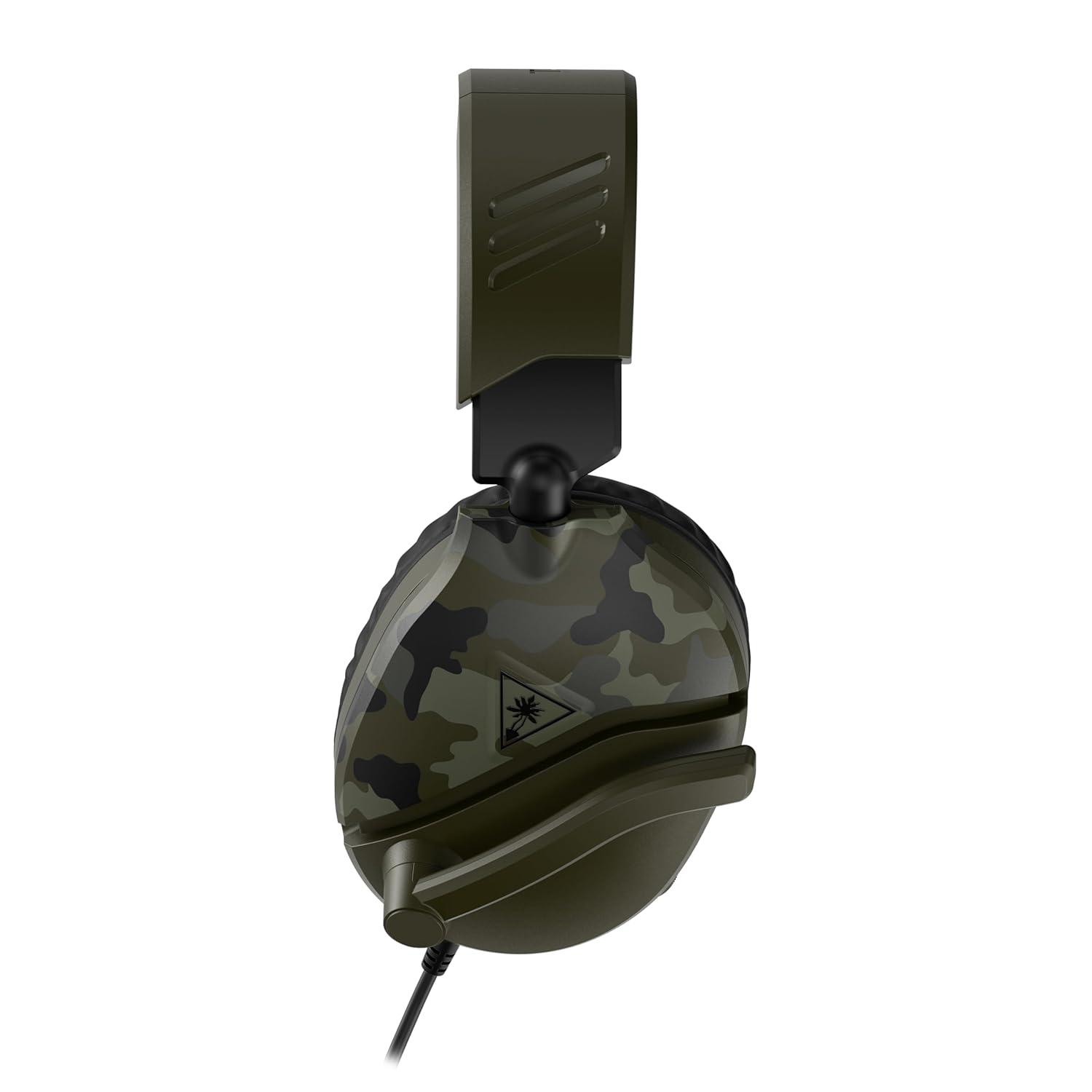image:imageTurtle Beach Recon 70 Multiplatform Gaming Headset for PS5 PS4 Xbox Series XS Xbox One PC amp Mobile w 35mm Wired Connection FliptoMute Mic 40mm Speakers Lightweight Design WhiteGreen Camo