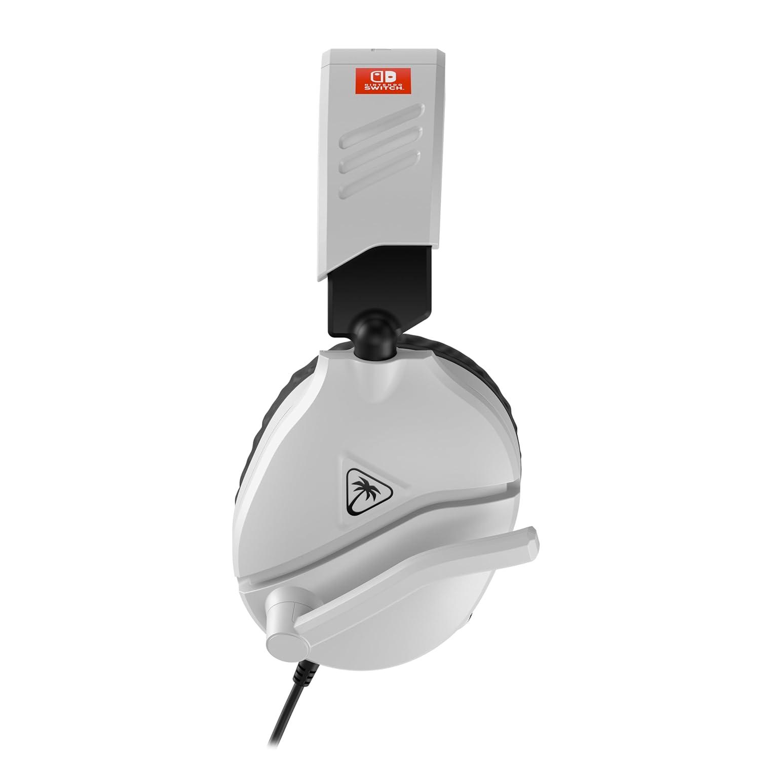 image:imageTurtle Beach Recon 70 Multiplatform Gaming Headset for PS5 PS4 Xbox Series XS Xbox One PC amp Mobile w 35mm Wired Connection FliptoMute Mic 40mm Speakers Lightweight Design WhiteWhite Nintendo Switch