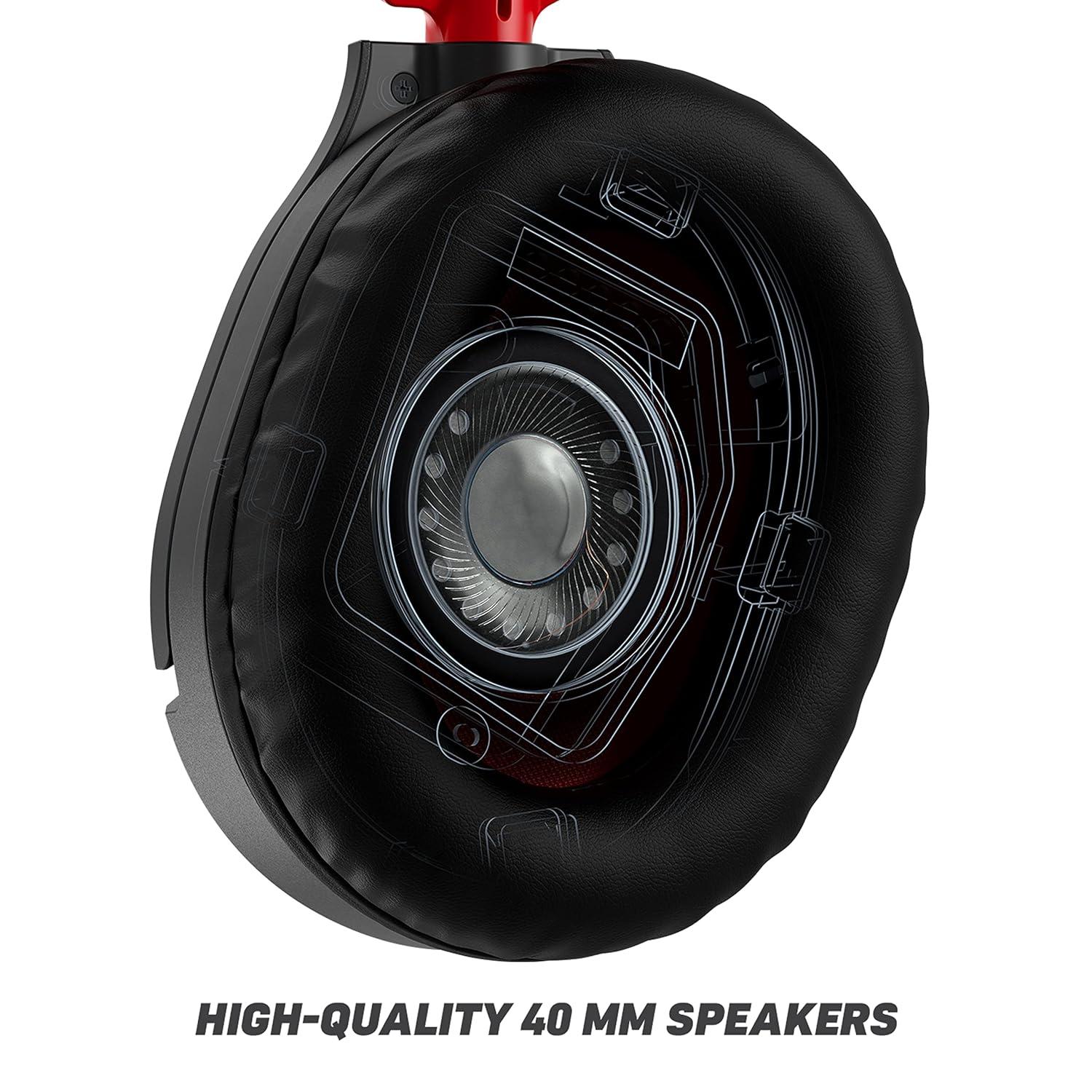 image:imageTurtle Beach Recon 70 Multiplatform Gaming Headset for PS5 PS4 Xbox Series XS Xbox One PC amp Mobile w 35mm Wired Connection FliptoMute Mic 40mm Speakers Lightweight Design WhiteBlackRed