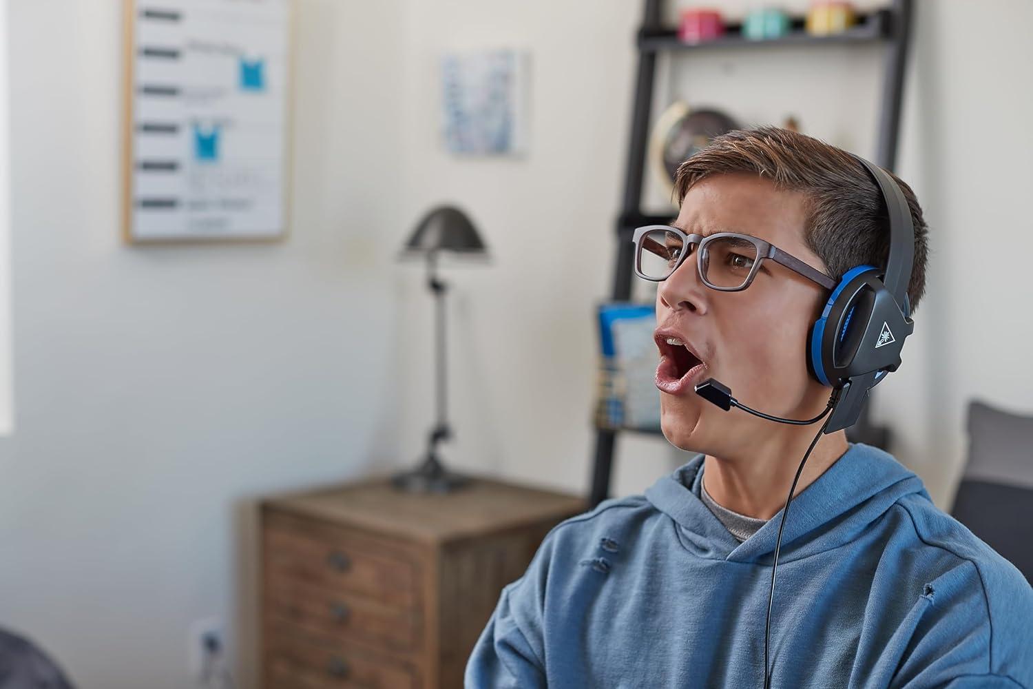 image:imageTurtle Beach Recon Chat PlayStation Headset PS5 PS4 Xbox Series X Xbox Series S Xbox One Mobile amp PC with 35mm Glasses Friendly HighSensitivity Mic BlackBlueBlack