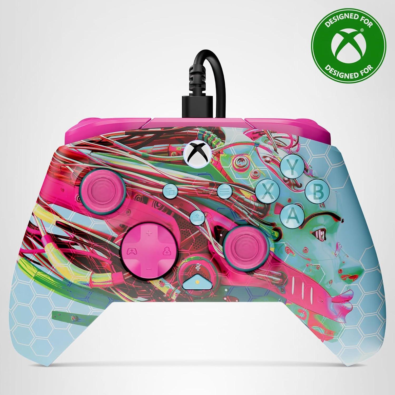 image:imageTurtle Beach Rematch Advanced Wired Gaming Controller Licensed for Xbox Series XS Xbox One Windows PC Glow Remappable Buttons Hair Triggers Audio Controls Impulse Triggers Titan SteelAndroid Dreams