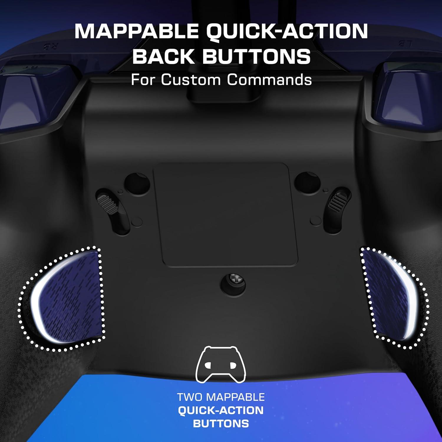 image:imageTurtle Beach Rematch Advanced Wired Gaming Controller Licensed for Xbox Series XS Xbox One Windows PC Glow Remappable Buttons Hair Triggers Audio Controls Impulse Triggers Titan SteelDark Cosmos Reveal