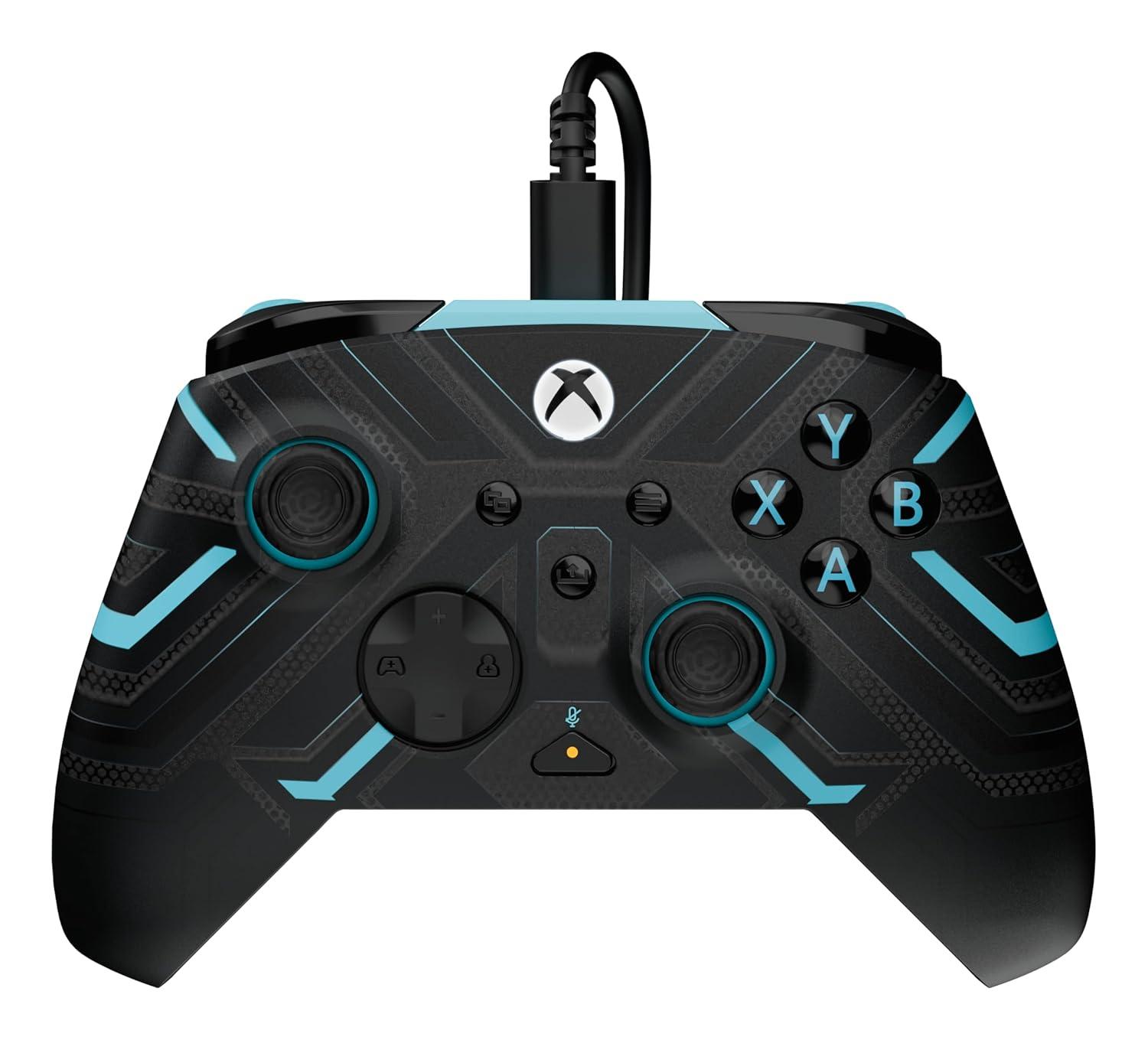 image:imageTurtle Beach Rematch Advanced Wired Gaming Controller Licensed for Xbox Series XS Xbox One Windows PC Glow Remappable Buttons Hair Triggers Audio Controls Impulse Triggers Titan SteelTitan Steel