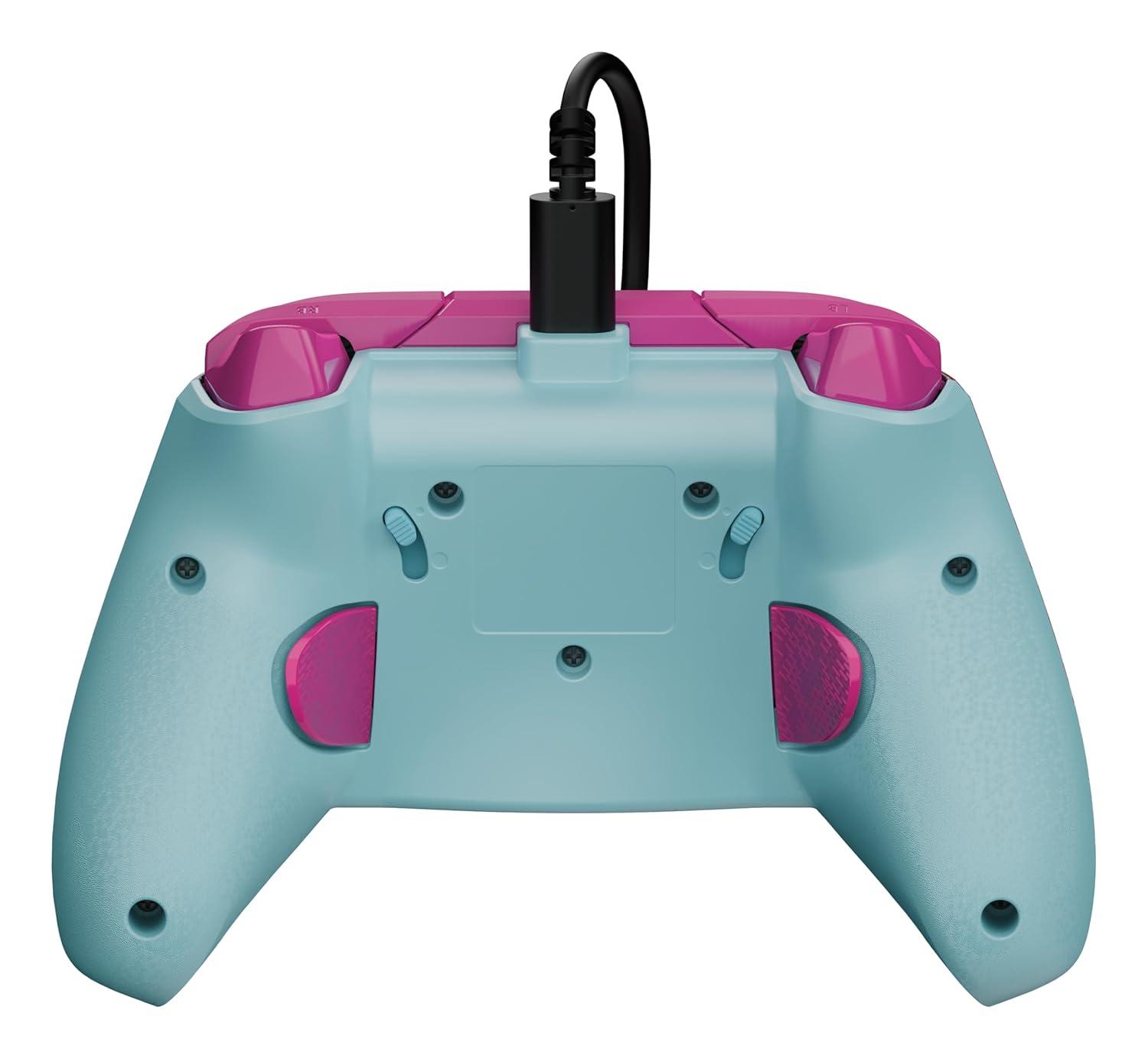 image:imageTurtle Beach Rematch Advanced Wired Gaming Controller Licensed for Xbox Series XS Xbox One Windows PC Glow Remappable Buttons Hair Triggers Audio Controls Impulse Triggers Titan SteelAndroid Dreams