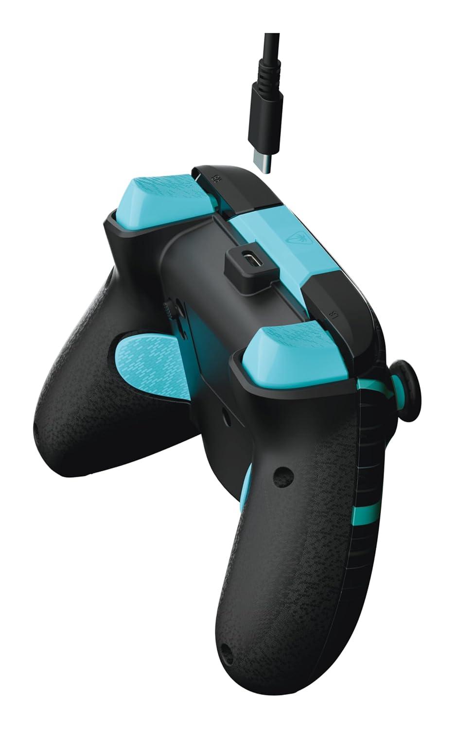 image:imageTurtle Beach Rematch Advanced Wired Gaming Controller Licensed for Xbox Series XS Xbox One Windows PC Glow Remappable Buttons Hair Triggers Audio Controls Impulse Triggers Titan SteelTitan Steel