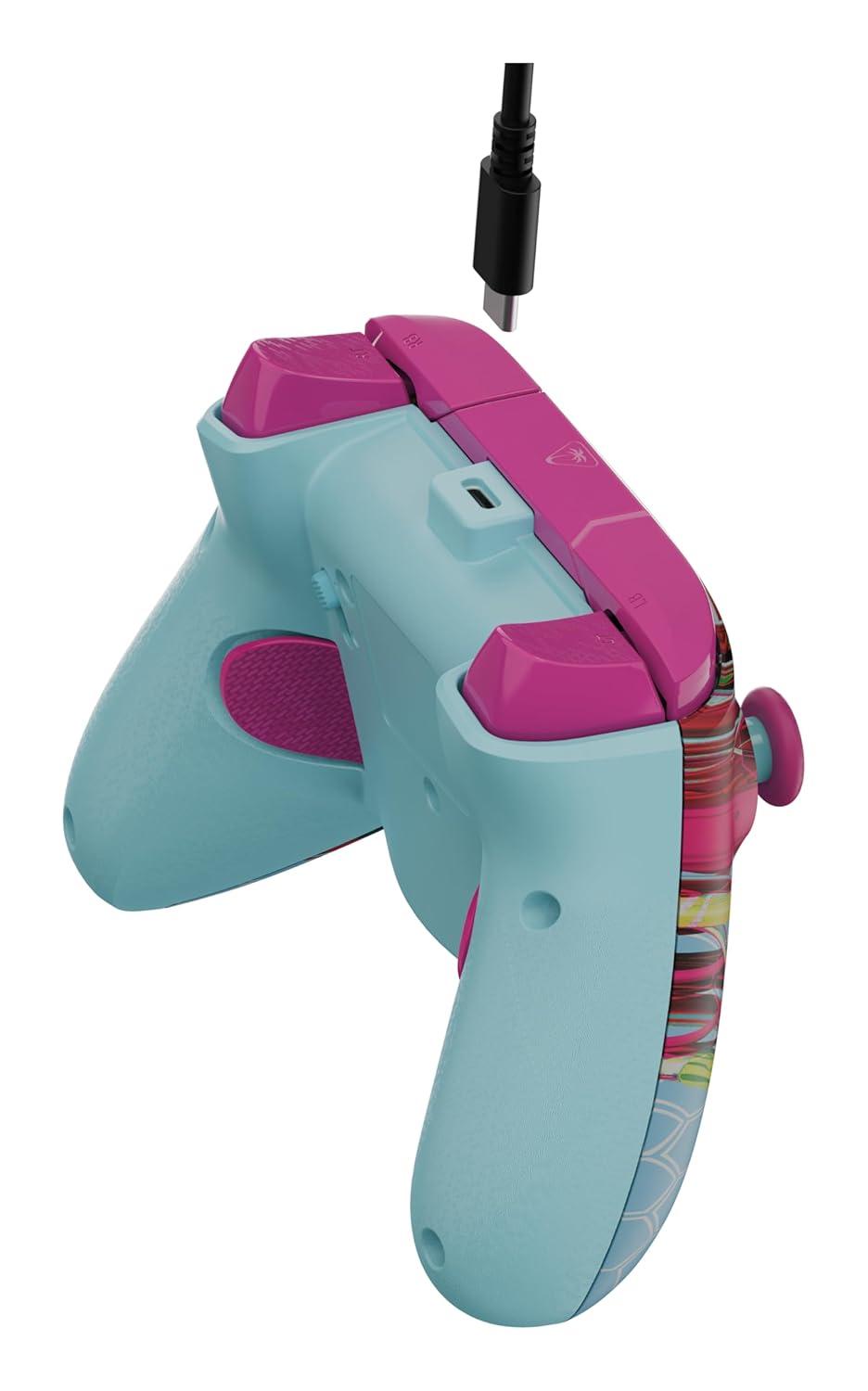 image:imageTurtle Beach Rematch Advanced Wired Gaming Controller Licensed for Xbox Series XS Xbox One Windows PC Glow Remappable Buttons Hair Triggers Audio Controls Impulse Triggers Titan SteelAndroid Dreams