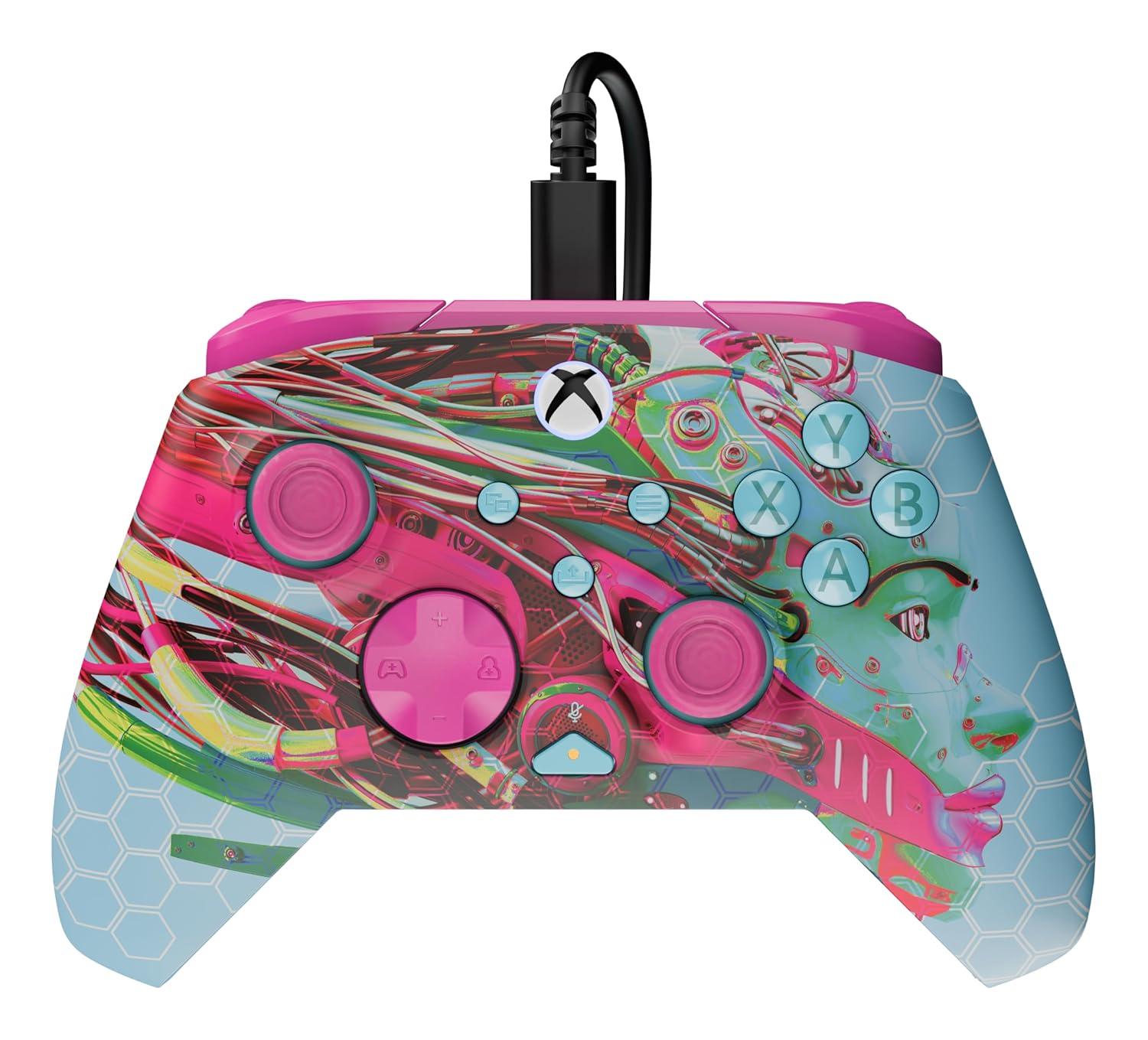 image:imageTurtle Beach Rematch Advanced Wired Gaming Controller Licensed for Xbox Series XS Xbox One Windows PC Glow Remappable Buttons Hair Triggers Audio Controls Impulse Triggers Titan SteelAndroid Dreams