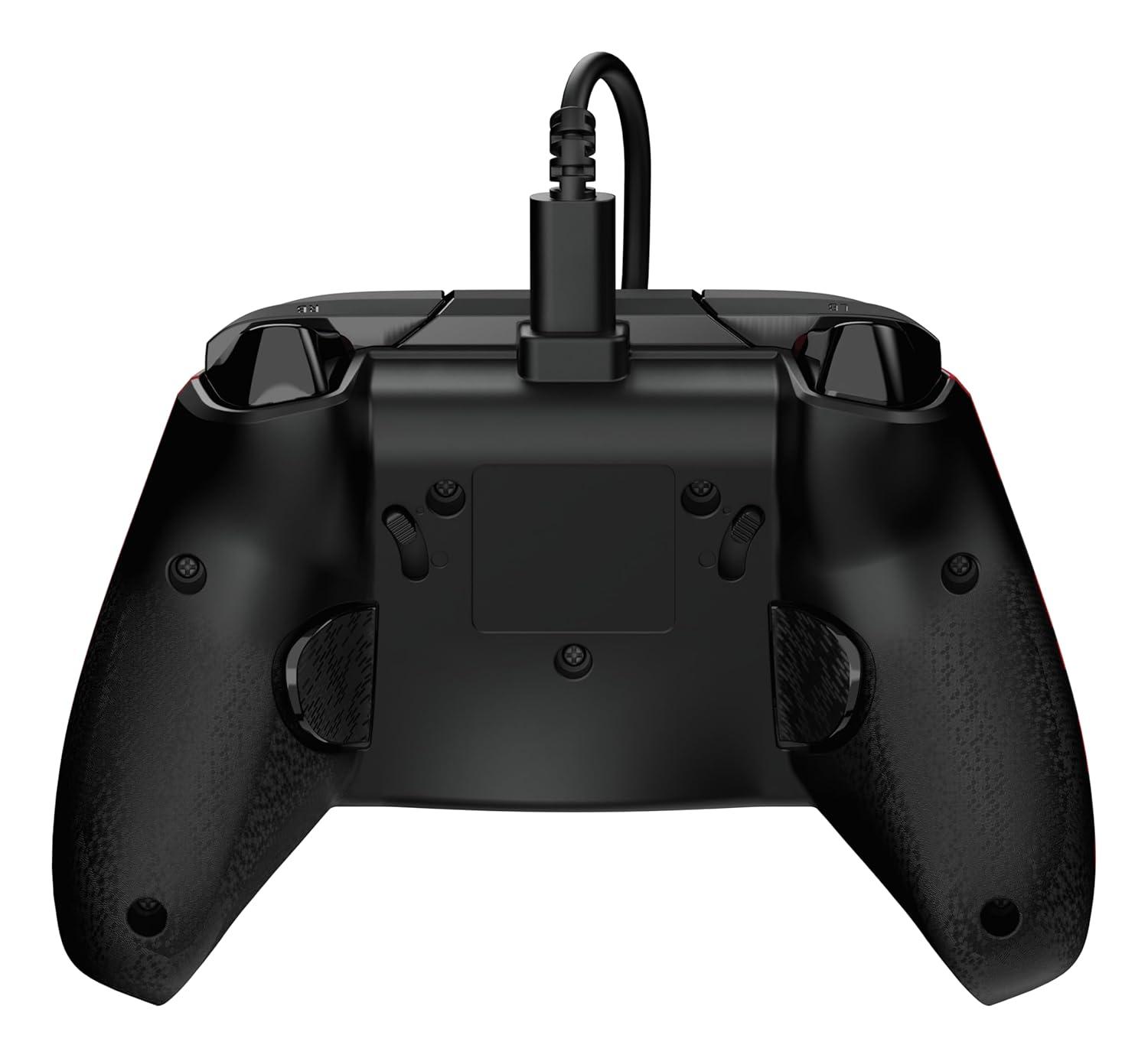 image:imageTurtle Beach Rematch Advanced Wired Gaming Controller Licensed for Xbox Series XS Xbox One Windows PC Glow Remappable Buttons Hair Triggers Audio Controls Impulse Triggers Titan SteelSpirit Red