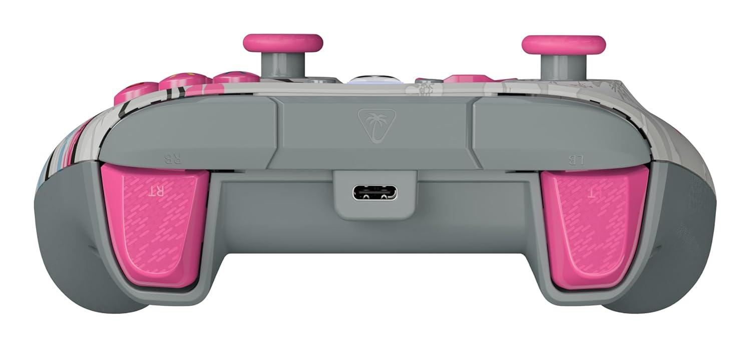image:imageTurtle Beach Rematch Advanced Wired Gaming Controller Licensed for Xbox Series XS Xbox One Windows PC Glow Remappable Buttons Hair Triggers Audio Controls Impulse Triggers Titan SteelCherry Blossom