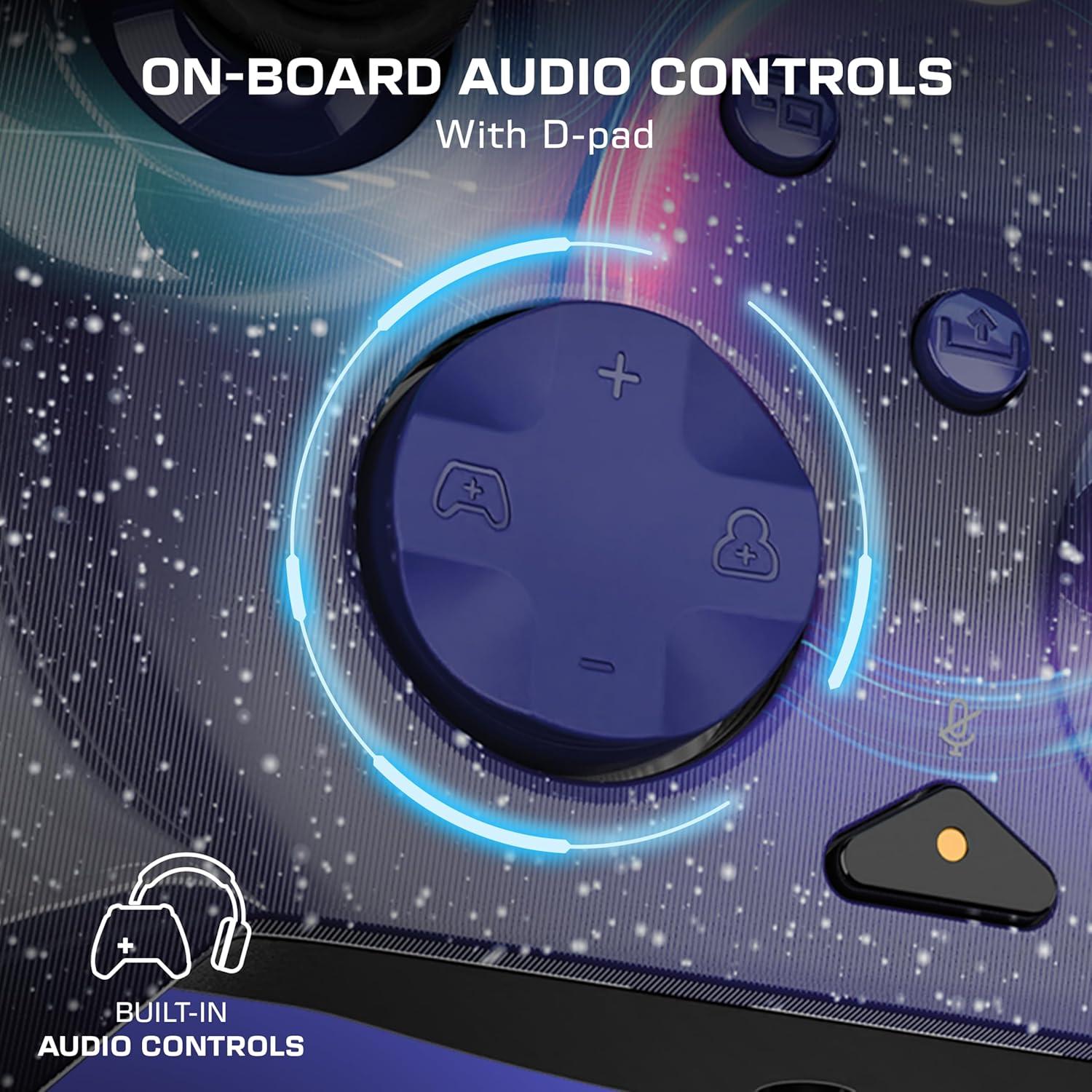 image:imageTurtle Beach Rematch Advanced Wired Gaming Controller Licensed for Xbox Series XS Xbox One Windows PC Glow Remappable Buttons Hair Triggers Audio Controls Impulse Triggers Titan SteelDark Cosmos Reveal