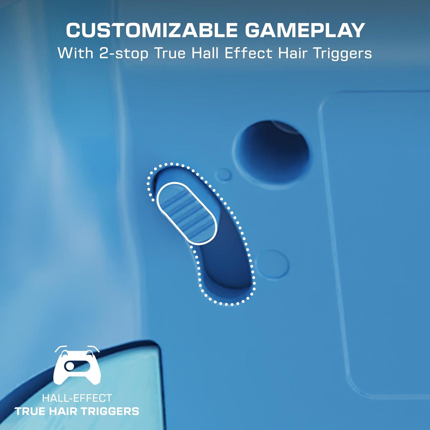 image:imageTurtle Beach Rematch Advanced Wired Gaming Controller Licensed for Xbox Series XS Xbox One Windows PC Glow Remappable Buttons Hair Triggers Audio Controls Impulse Triggers Titan SteelBlue Kitsune