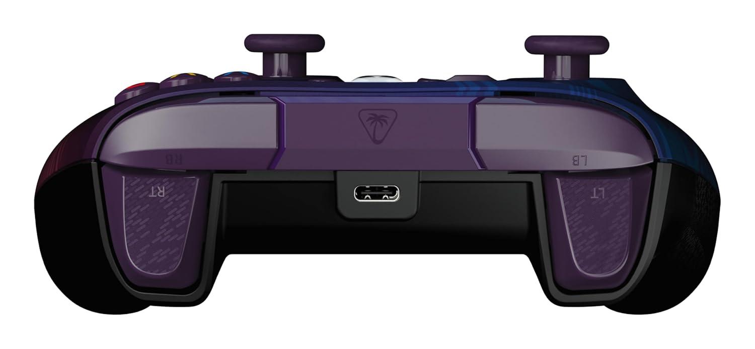 image:imageTurtle Beach Rematch Advanced Wired Gaming Controller Licensed for Xbox Series XS Xbox One Windows PC Glow Remappable Buttons Hair Triggers Audio Controls Impulse Triggers Titan SteelPurple Fade