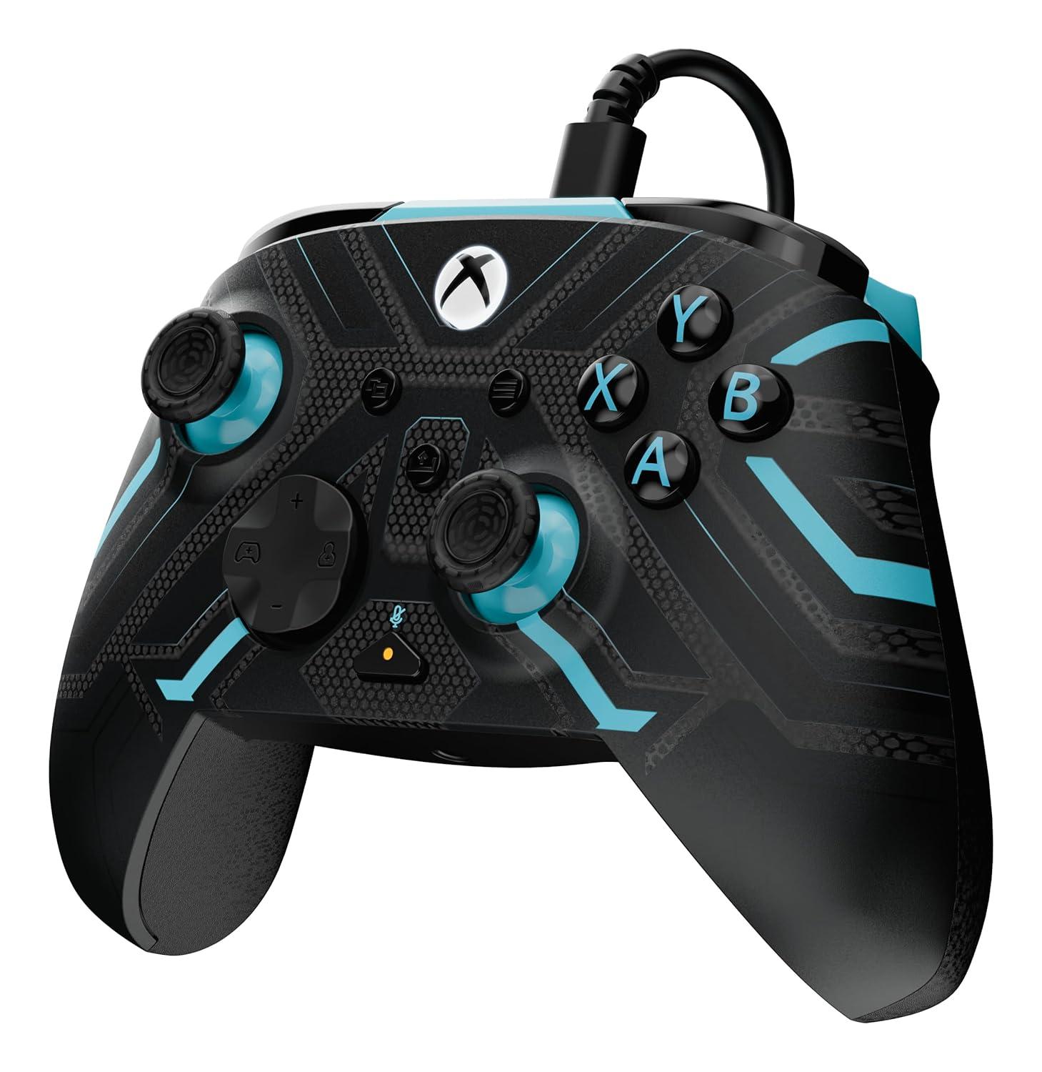 image:imageTurtle Beach Rematch Advanced Wired Gaming Controller Licensed for Xbox Series XS Xbox One Windows PC Glow Remappable Buttons Hair Triggers Audio Controls Impulse Triggers Titan SteelTitan Steel