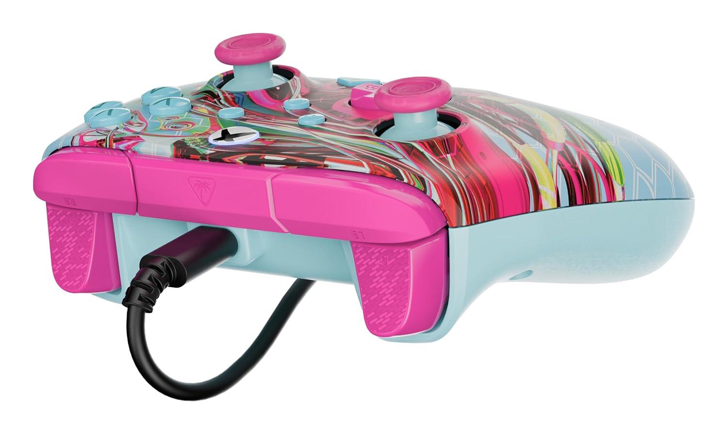 image:imageTurtle Beach Rematch Advanced Wired Gaming Controller Licensed for Xbox Series XS Xbox One Windows PC Glow Remappable Buttons Hair Triggers Audio Controls Impulse Triggers Titan SteelAndroid Dreams