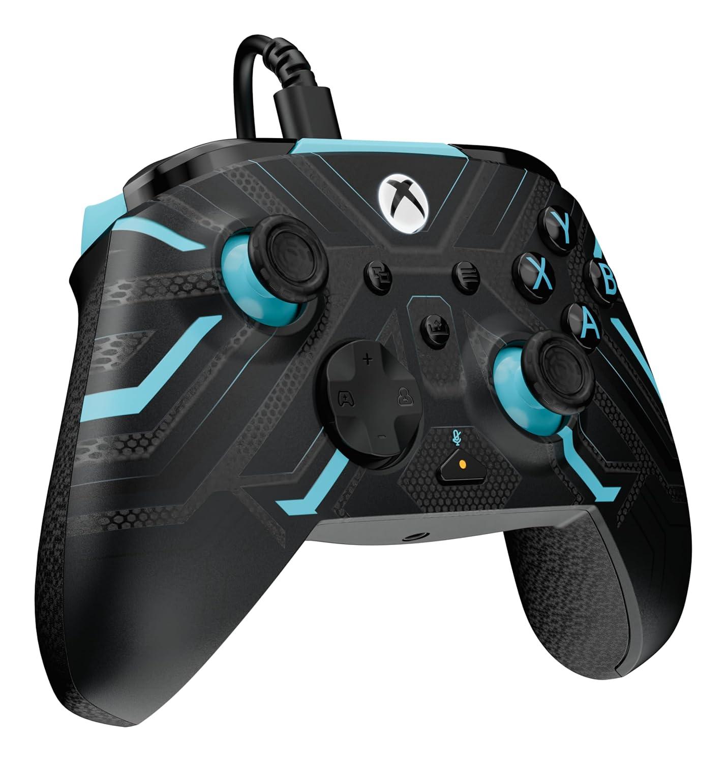 image:imageTurtle Beach Rematch Advanced Wired Gaming Controller Licensed for Xbox Series XS Xbox One Windows PC Glow Remappable Buttons Hair Triggers Audio Controls Impulse Triggers Titan SteelTitan Steel
