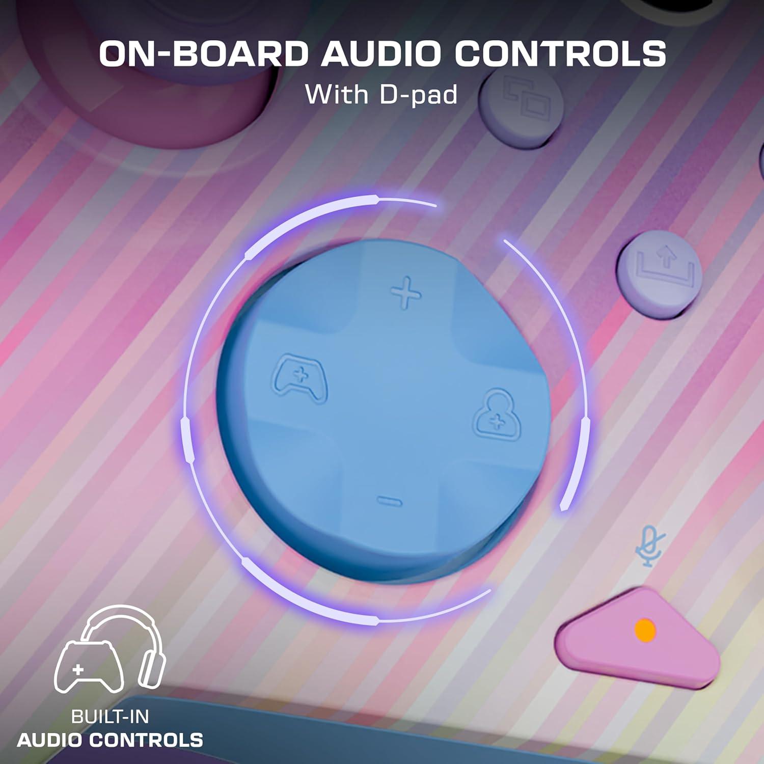 image:imageTurtle Beach Rematch Advanced Wired Gaming Controller Licensed for Xbox Series XS Xbox One Windows PC Glow Remappable Buttons Hair Triggers Audio Controls Impulse Triggers Titan SteelCotton Candy