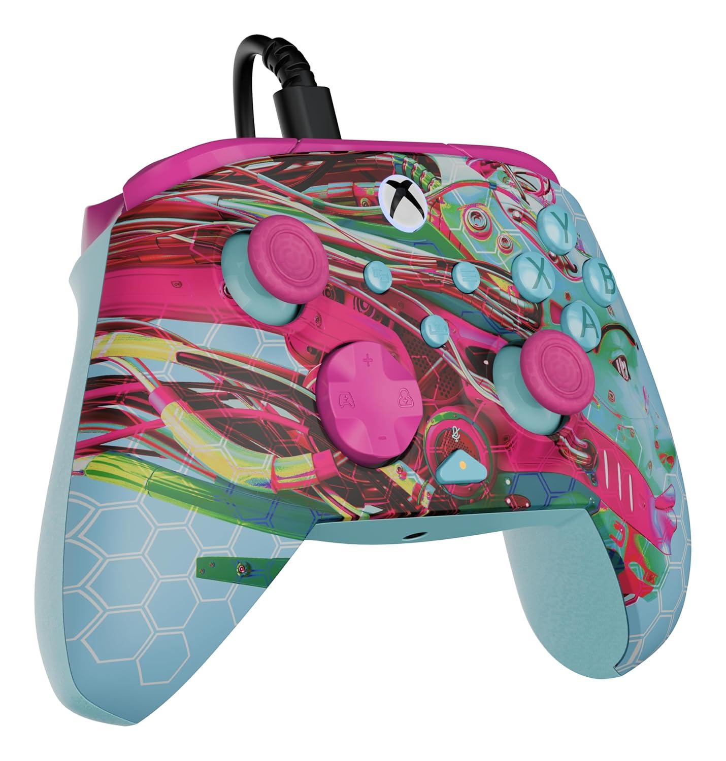 image:imageTurtle Beach Rematch Advanced Wired Gaming Controller Licensed for Xbox Series XS Xbox One Windows PC Glow Remappable Buttons Hair Triggers Audio Controls Impulse Triggers Titan SteelAndroid Dreams