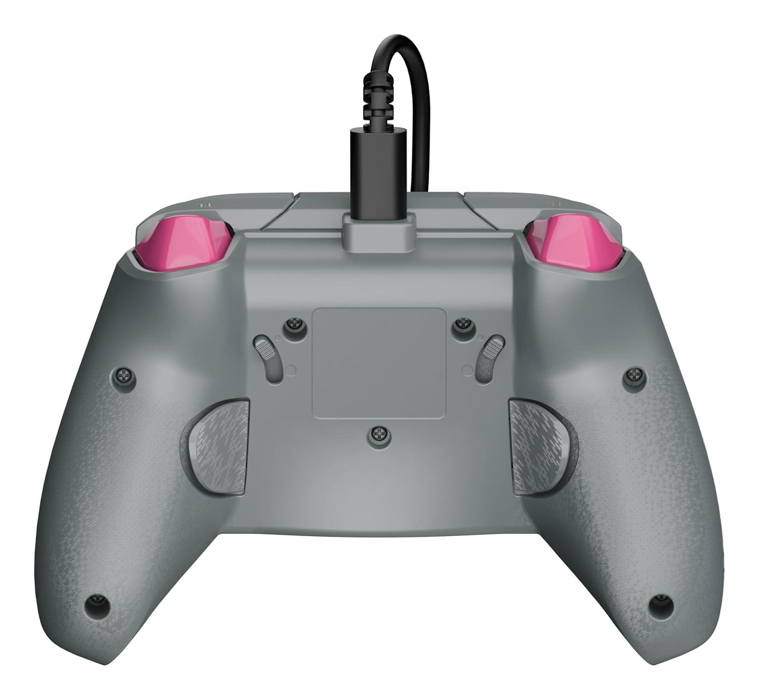 image:imageTurtle Beach Rematch Advanced Wired Gaming Controller Licensed for Xbox Series XS Xbox One Windows PC Glow Remappable Buttons Hair Triggers Audio Controls Impulse Triggers Titan SteelCherry Blossom