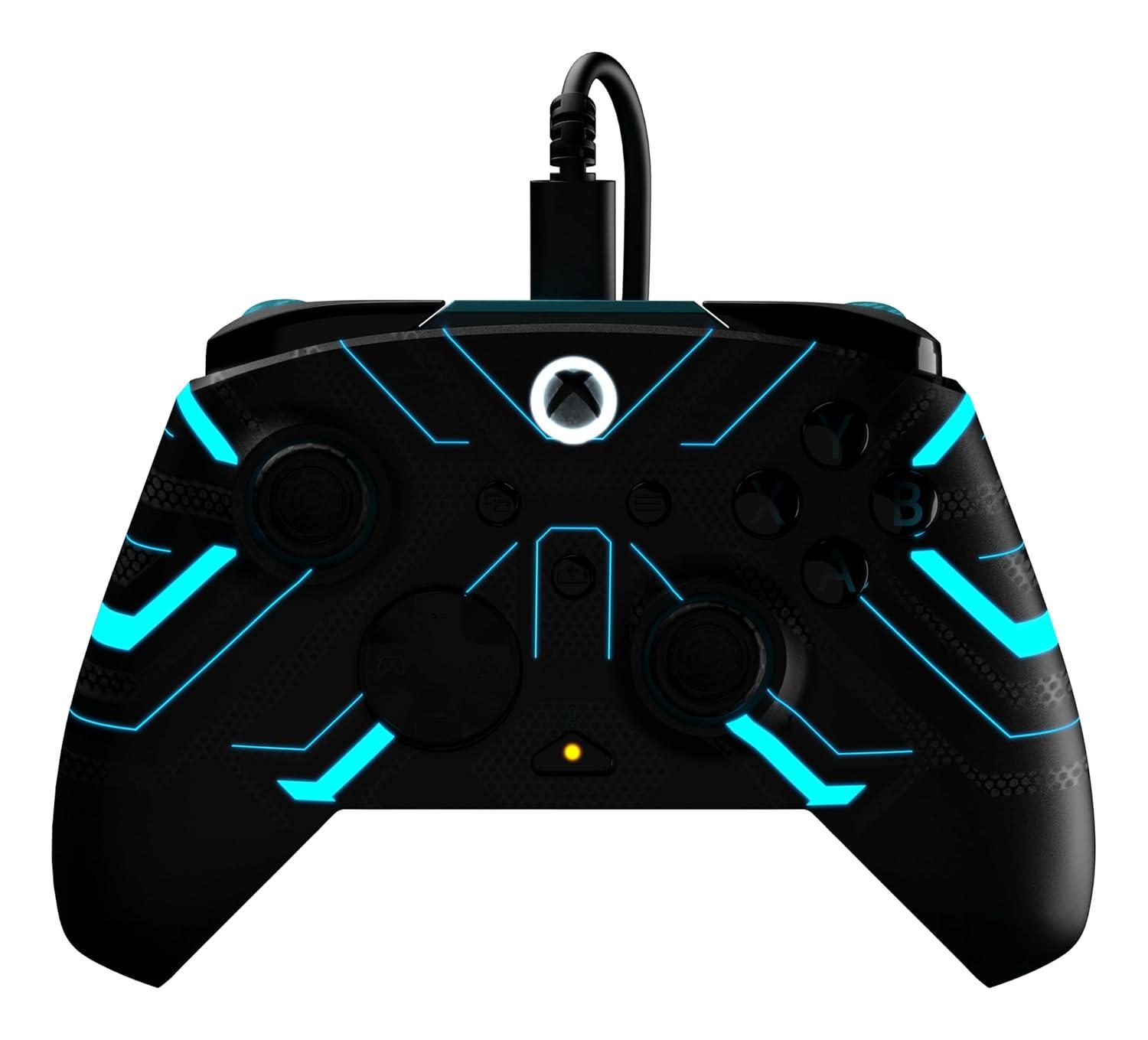image:imageTurtle Beach Rematch Advanced Wired Gaming Controller Licensed for Xbox Series XS Xbox One Windows PC Glow Remappable Buttons Hair Triggers Audio Controls Impulse Triggers Titan SteelTitan Steel