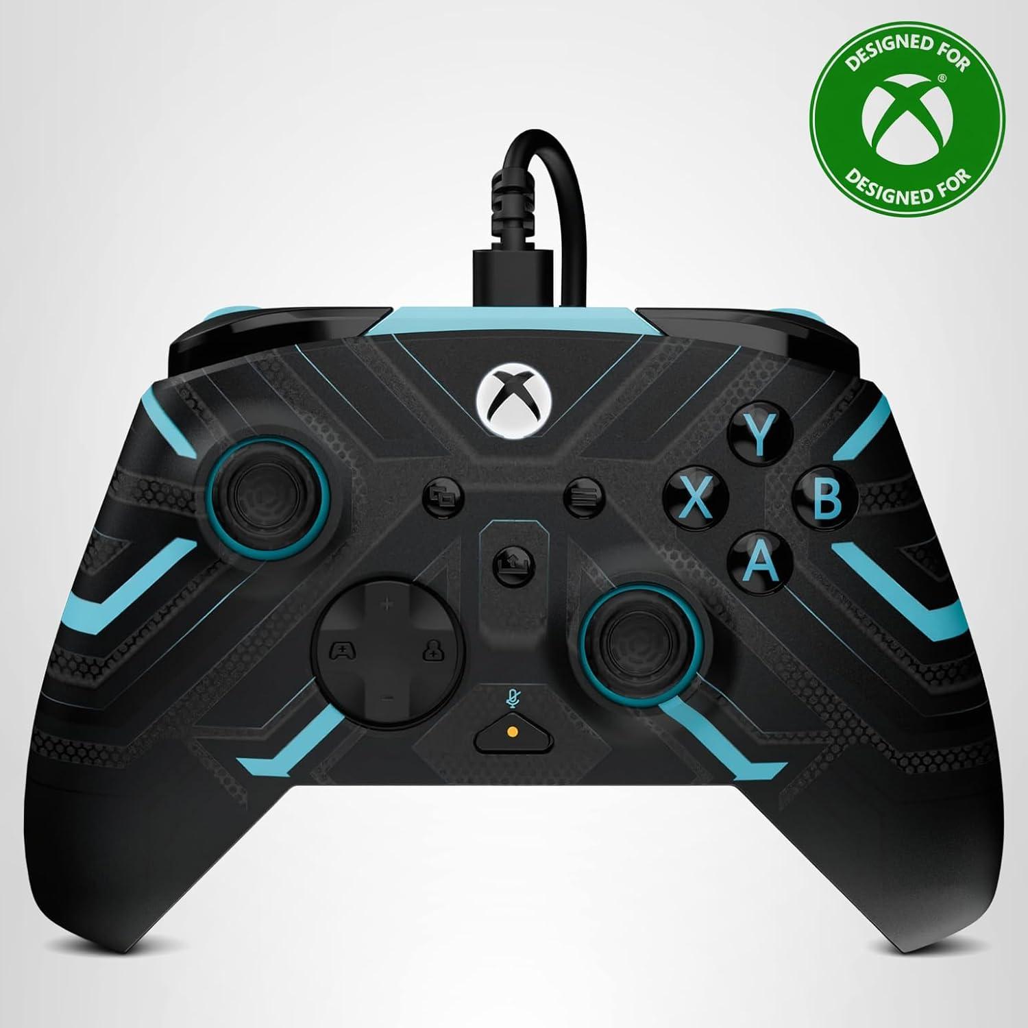 image:imageTurtle Beach Rematch Advanced Wired Gaming Controller Licensed for Xbox Series XS Xbox One Windows PC Glow Remappable Buttons Hair Triggers Audio Controls Impulse Triggers Titan SteelTitan Steel
