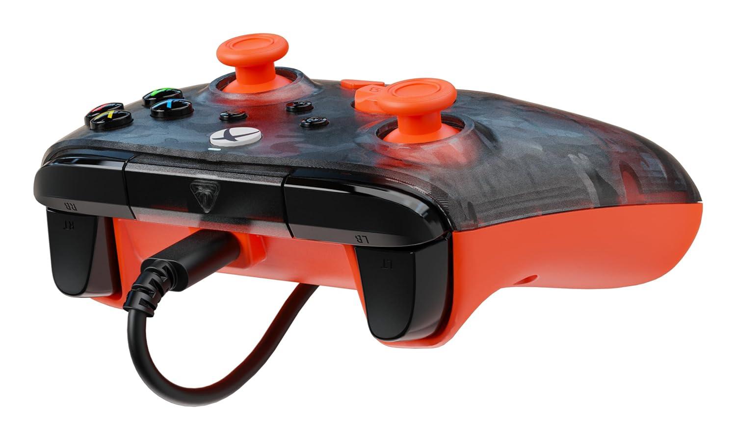 image:imageTurtle Beach Rematch Core Wired Gaming Controller Licensed for Xbox Series XS Xbox One amp Windows PCs Audio Controls Rumble Motors amp Impulse Triggers Companion App WhiteGreenGhost Black CamoOrange