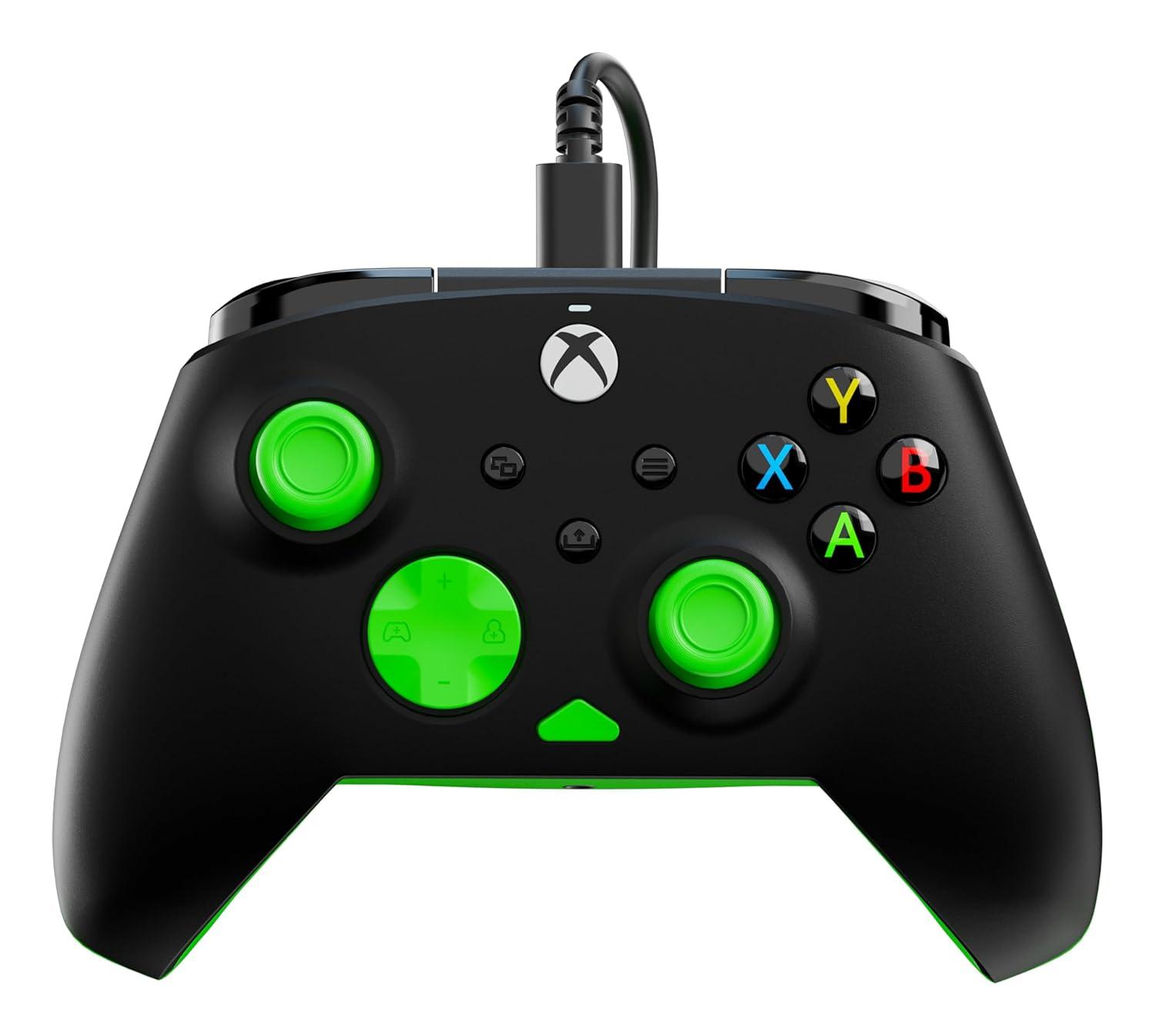 image:imageTurtle Beach Rematch Core Wired Gaming Controller Licensed for Xbox Series XS Xbox One amp Windows PCs Audio Controls Rumble Motors amp Impulse Triggers Companion App WhiteGreenBlackGreen