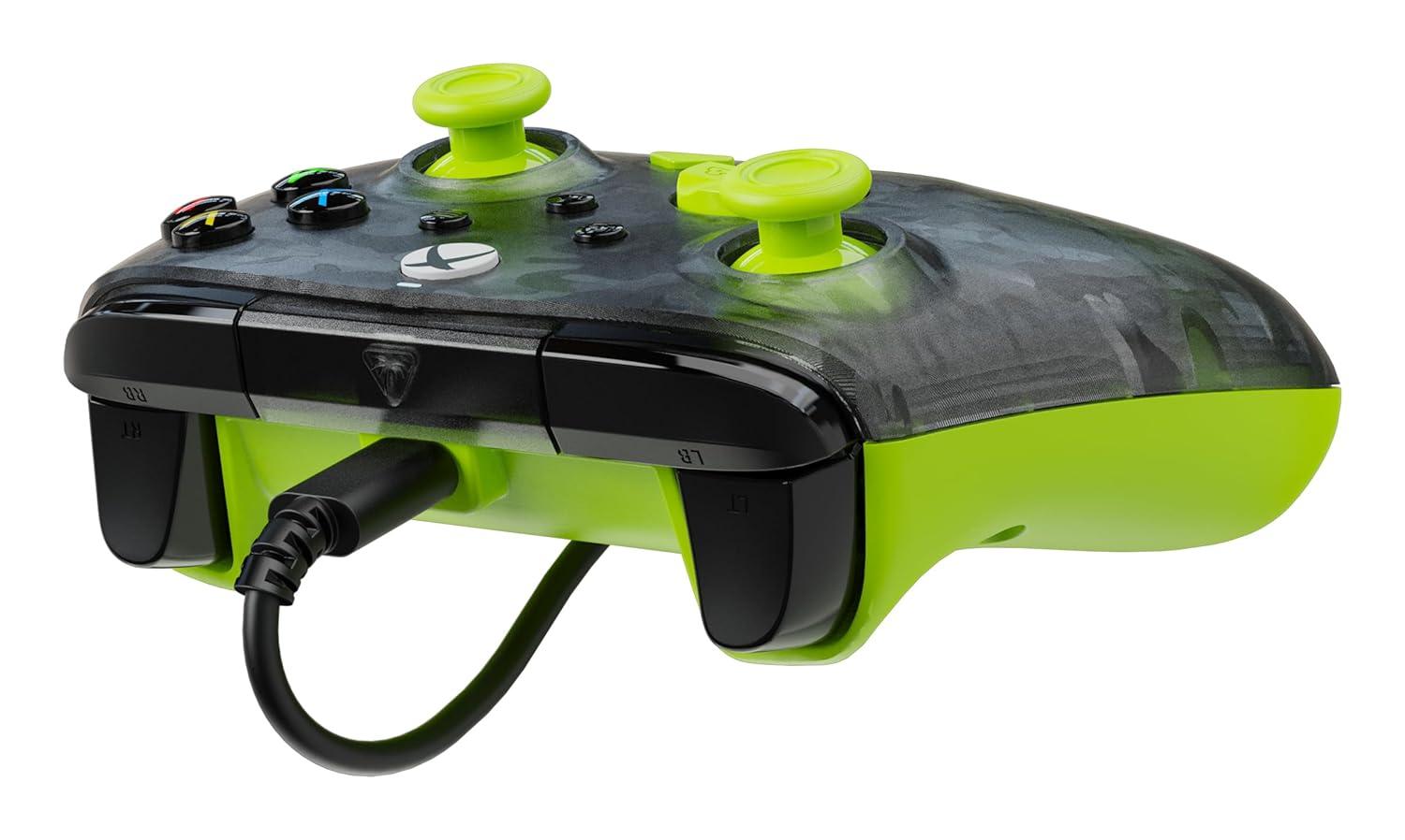 image:imageTurtle Beach Rematch Core Wired Gaming Controller Licensed for Xbox Series XS Xbox One amp Windows PCs Audio Controls Rumble Motors amp Impulse Triggers Companion App WhiteGreenGhost Black CamoYellow