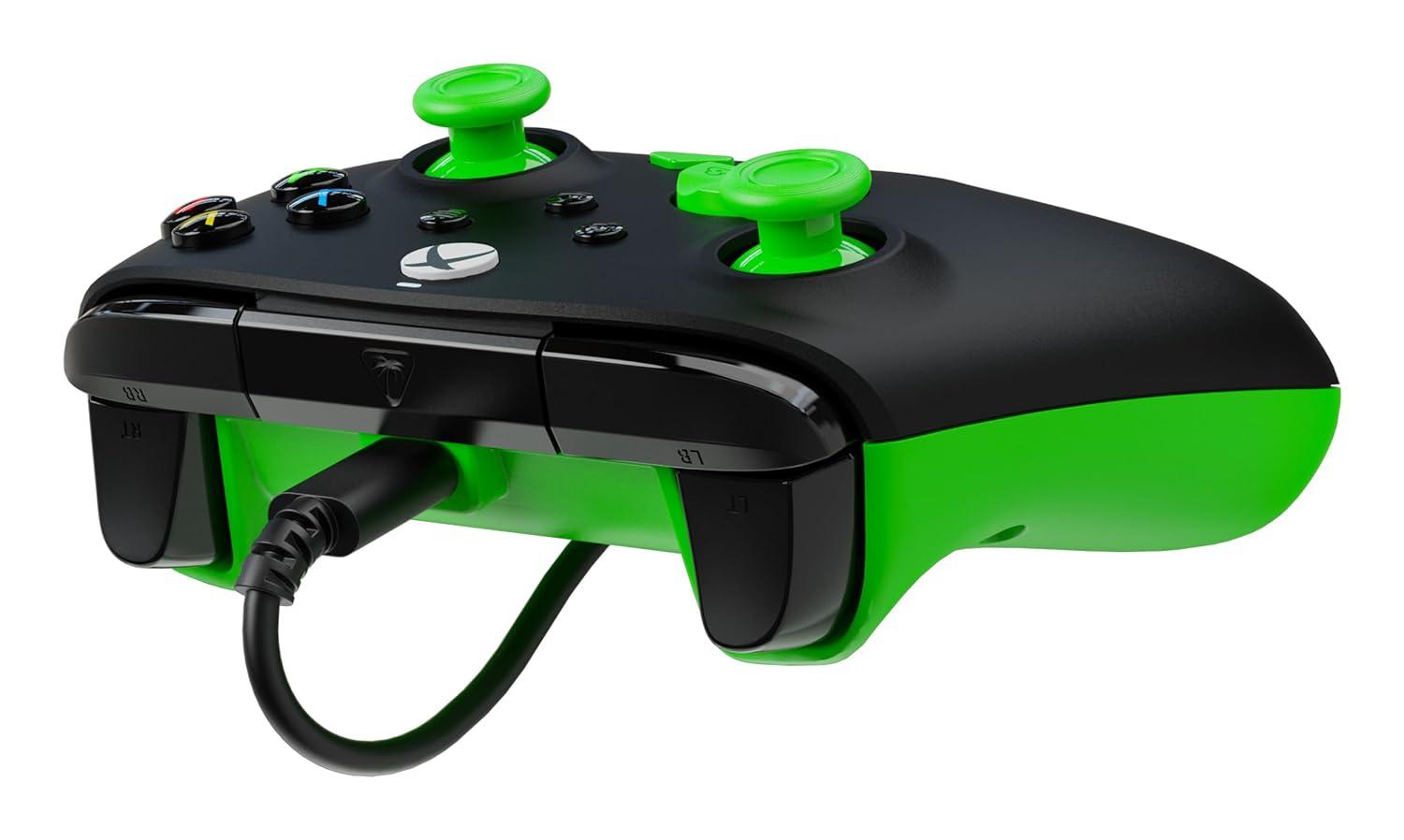 image:imageTurtle Beach Rematch Core Wired Gaming Controller Licensed for Xbox Series XS Xbox One amp Windows PCs Audio Controls Rumble Motors amp Impulse Triggers Companion App WhiteGreenBlackGreen