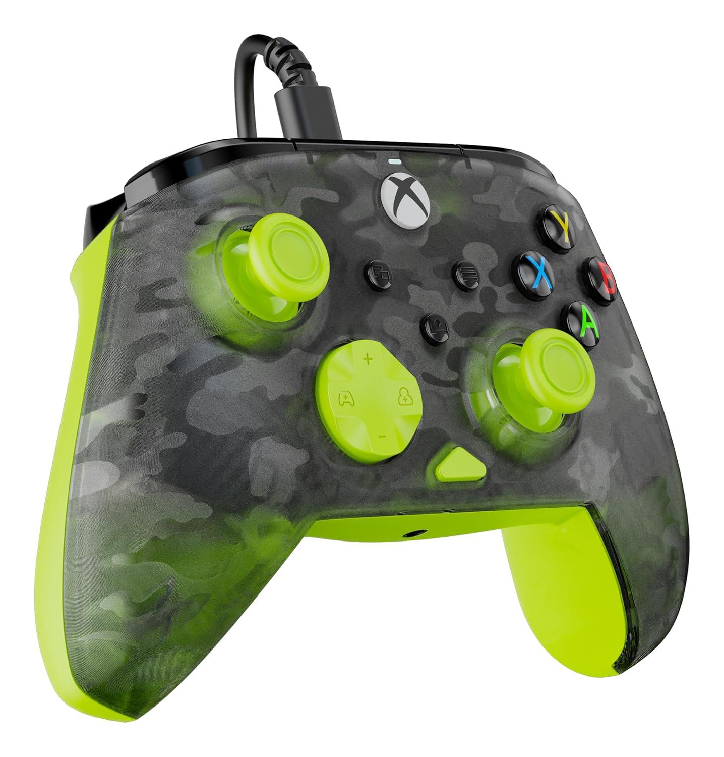 image:imageTurtle Beach Rematch Core Wired Gaming Controller Licensed for Xbox Series XS Xbox One amp Windows PCs Audio Controls Rumble Motors amp Impulse Triggers Companion App WhiteGreenGhost Black CamoYellow