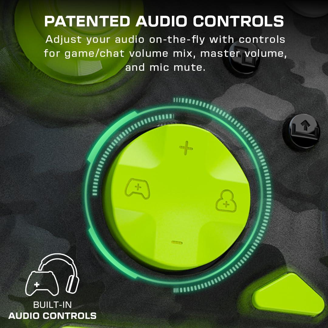 image:imageTurtle Beach Rematch Core Wired Gaming Controller Licensed for Xbox Series XS Xbox One amp Windows PCs Audio Controls Rumble Motors amp Impulse Triggers Companion App WhiteGreenGhost Black CamoYellow