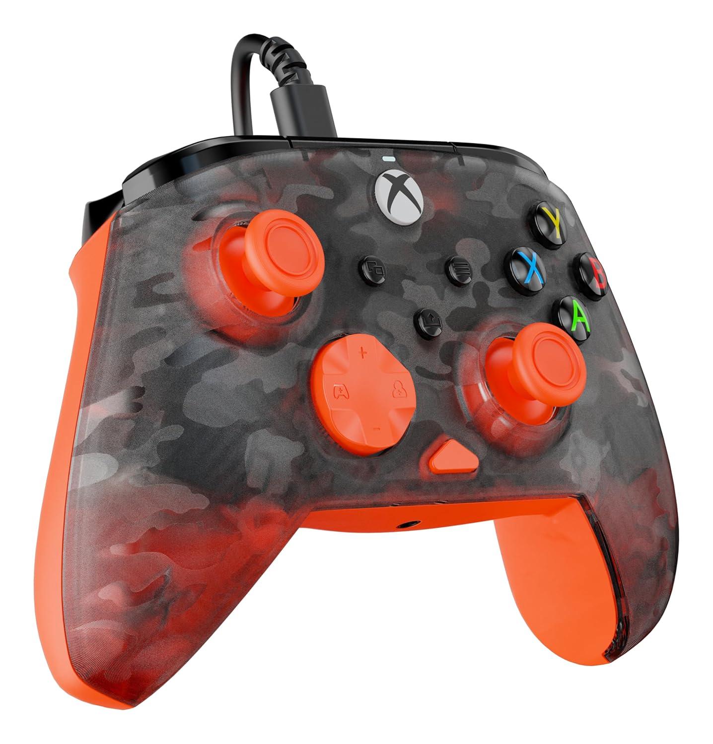 image:imageTurtle Beach Rematch Core Wired Gaming Controller Licensed for Xbox Series XS Xbox One amp Windows PCs Audio Controls Rumble Motors amp Impulse Triggers Companion App WhiteGreenGhost Black CamoOrange