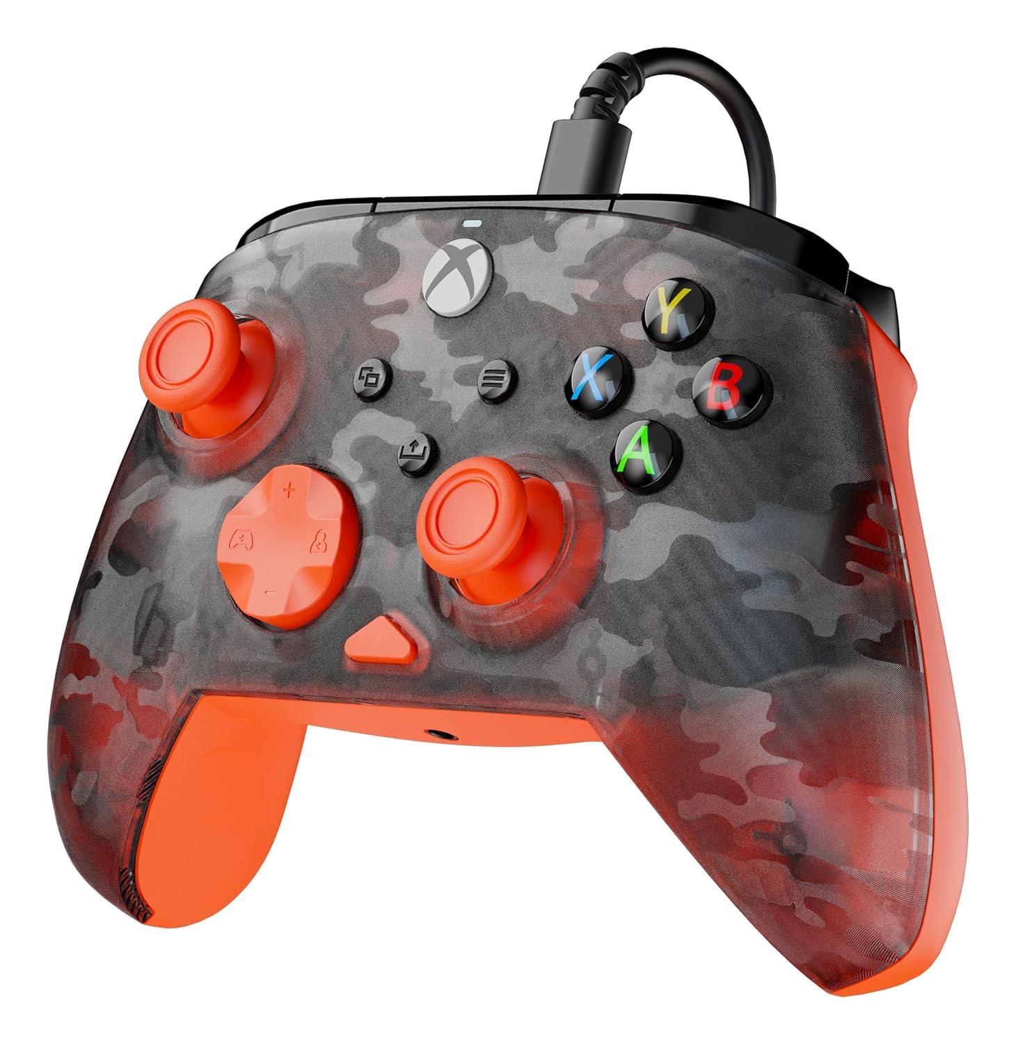 image:imageTurtle Beach Rematch Core Wired Gaming Controller Licensed for Xbox Series XS Xbox One amp Windows PCs Audio Controls Rumble Motors amp Impulse Triggers Companion App WhiteGreenGhost Black CamoOrange