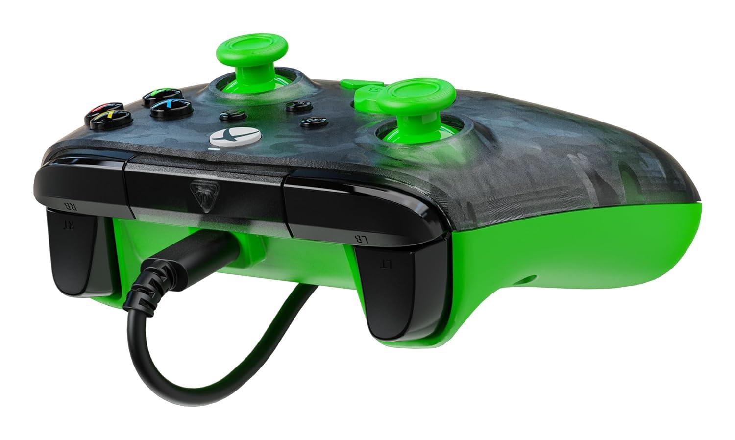 image:imageTurtle Beach Rematch Core Wired Gaming Controller Licensed for Xbox Series XS Xbox One amp Windows PCs Audio Controls Rumble Motors amp Impulse Triggers Companion App WhiteGreenGhost Black CamoGreen