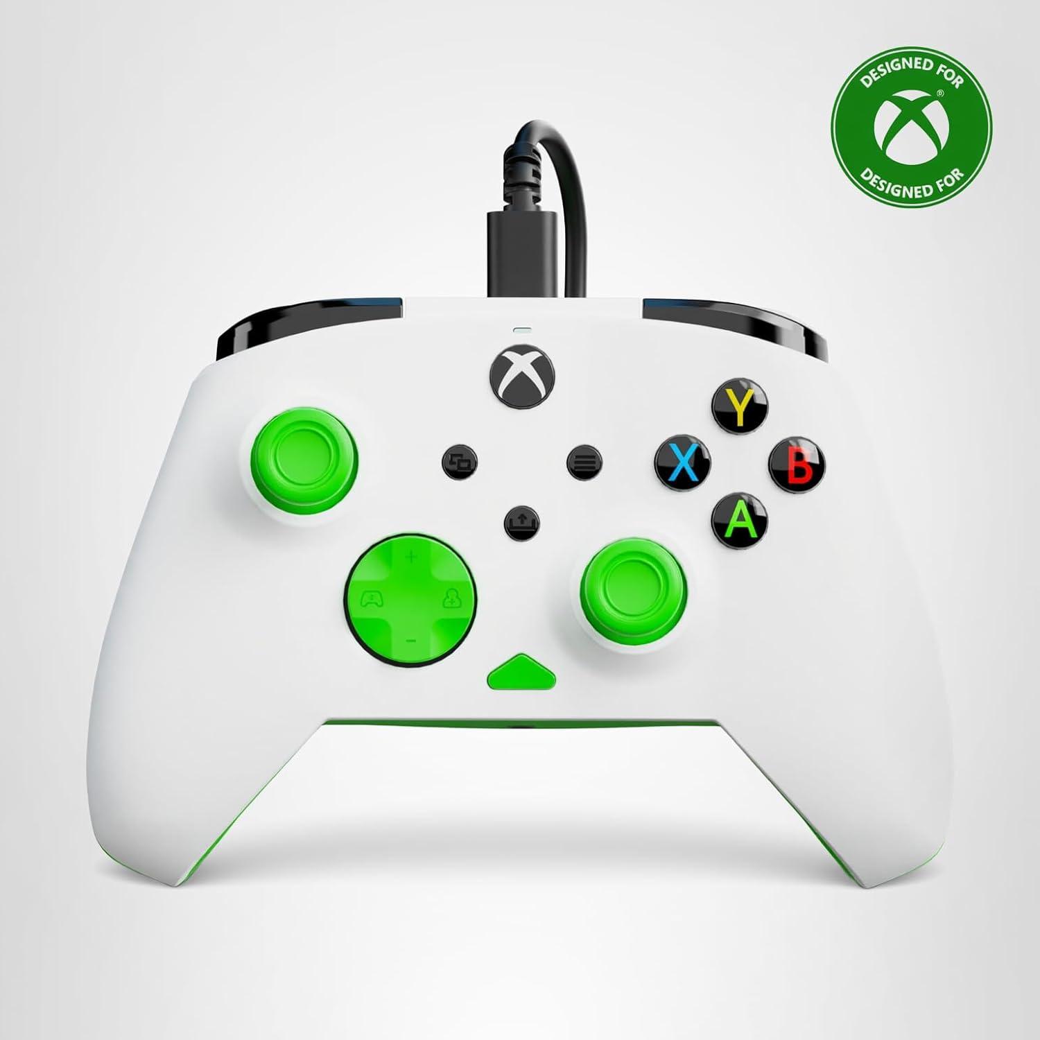 image:imageTurtle Beach Rematch Core Wired Gaming Controller Licensed for Xbox Series XS Xbox One amp Windows PCs Audio Controls Rumble Motors amp Impulse Triggers Companion App WhiteGreenWhiteGreen