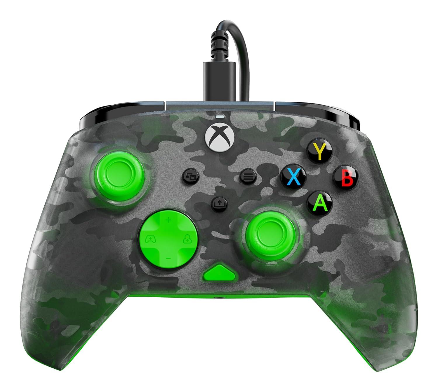 image:imageTurtle Beach Rematch Core Wired Gaming Controller Licensed for Xbox Series XS Xbox One amp Windows PCs Audio Controls Rumble Motors amp Impulse Triggers Companion App WhiteGreenGhost Black CamoGreen