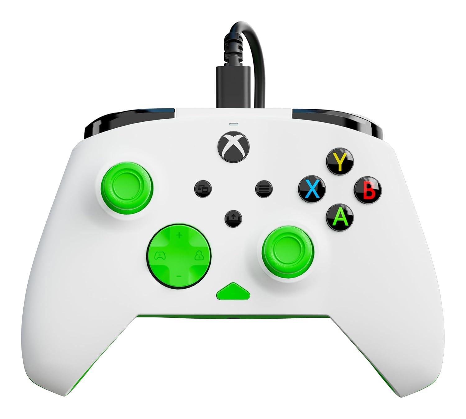 image:imageTurtle Beach Rematch Core Wired Gaming Controller Licensed for Xbox Series XS Xbox One amp Windows PCs Audio Controls Rumble Motors amp Impulse Triggers Companion App WhiteGreenWhiteGreen