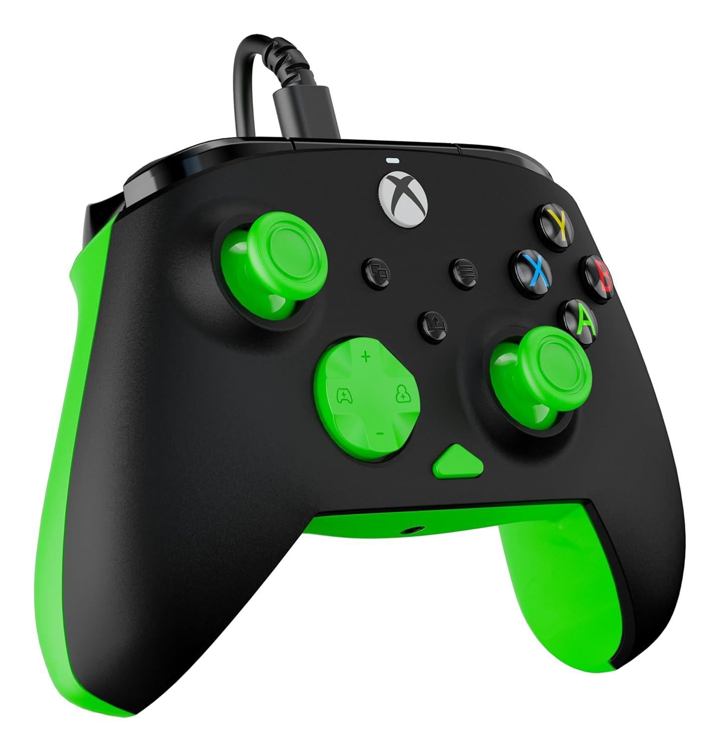 image:imageTurtle Beach Rematch Core Wired Gaming Controller Licensed for Xbox Series XS Xbox One amp Windows PCs Audio Controls Rumble Motors amp Impulse Triggers Companion App WhiteGreenBlackGreen