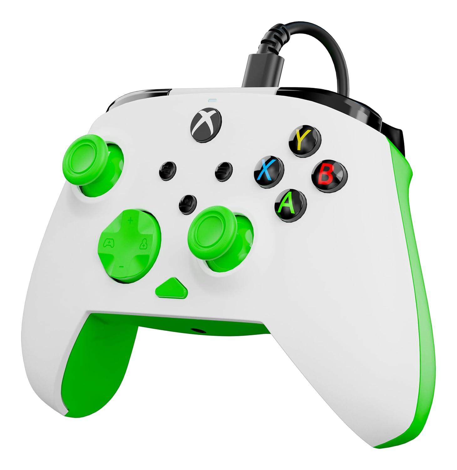 image:imageTurtle Beach Rematch Core Wired Gaming Controller Licensed for Xbox Series XS Xbox One amp Windows PCs Audio Controls Rumble Motors amp Impulse Triggers Companion App WhiteGreenWhiteGreen