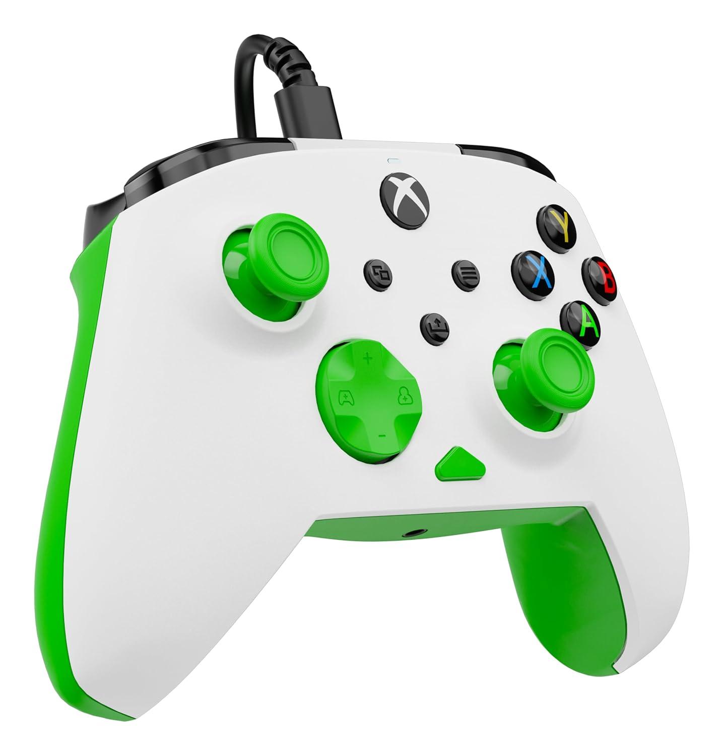 image:imageTurtle Beach Rematch Core Wired Gaming Controller Licensed for Xbox Series XS Xbox One amp Windows PCs Audio Controls Rumble Motors amp Impulse Triggers Companion App WhiteGreenWhiteGreen
