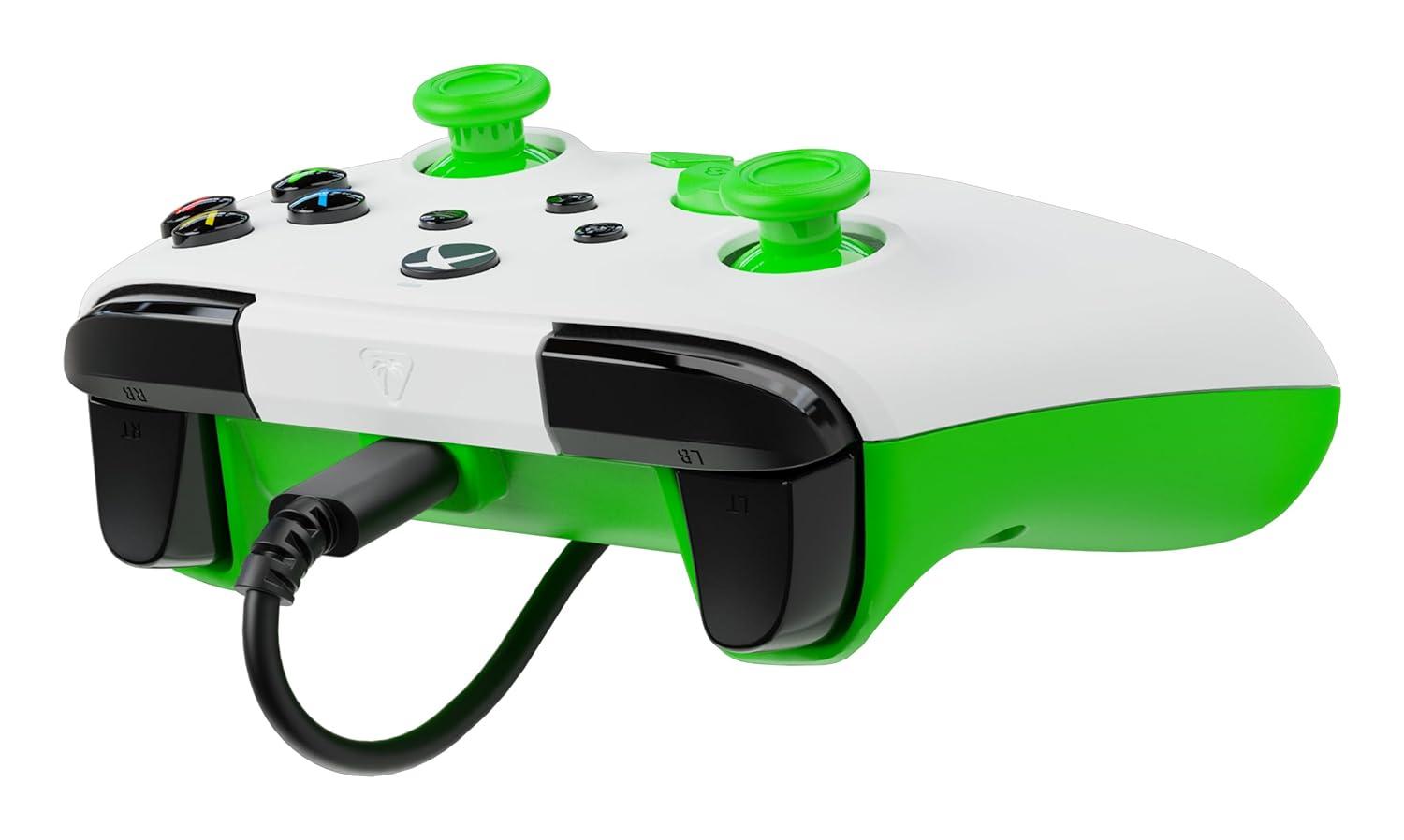 image:imageTurtle Beach Rematch Core Wired Gaming Controller Licensed for Xbox Series XS Xbox One amp Windows PCs Audio Controls Rumble Motors amp Impulse Triggers Companion App WhiteGreenWhiteGreen