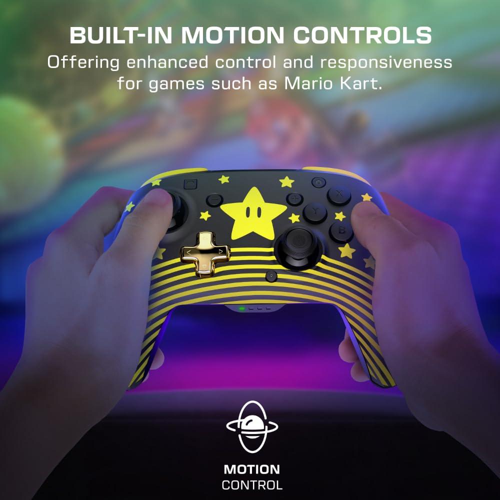 image:imageTurtle Beach Rematch Wireless Controller Officially Licensed for Nintendo Switch Switch LiteOLED Works wNintendo Switch 2 Lenticular Shift Design Rechargeable Battery Mario Bricks RedBlueSuper Mario Star
