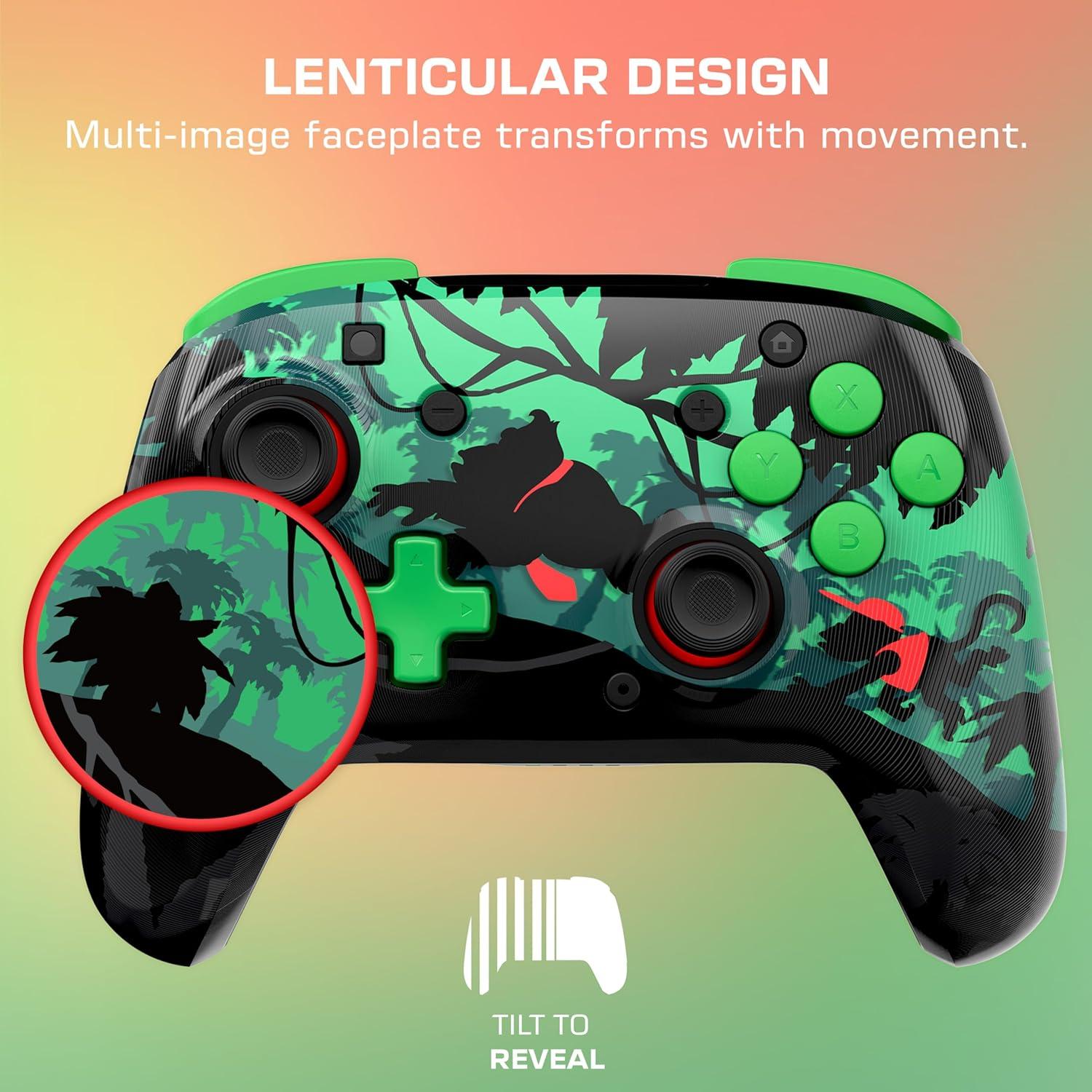image:imageTurtle Beach Rematch Wireless Controller Officially Licensed for Nintendo Switch Switch LiteOLED Works wNintendo Switch 2 Lenticular Shift Design Rechargeable Battery Mario Bricks RedBlueDonkey Kong Reveal