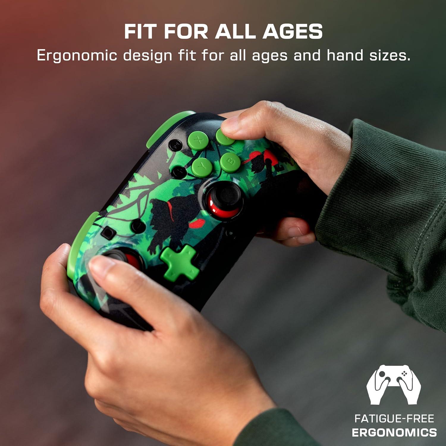 image:imageTurtle Beach Rematch Wireless Controller Officially Licensed for Nintendo Switch Switch LiteOLED Works wNintendo Switch 2 Lenticular Shift Design Rechargeable Battery Mario Bricks RedBlueDonkey Kong Reveal