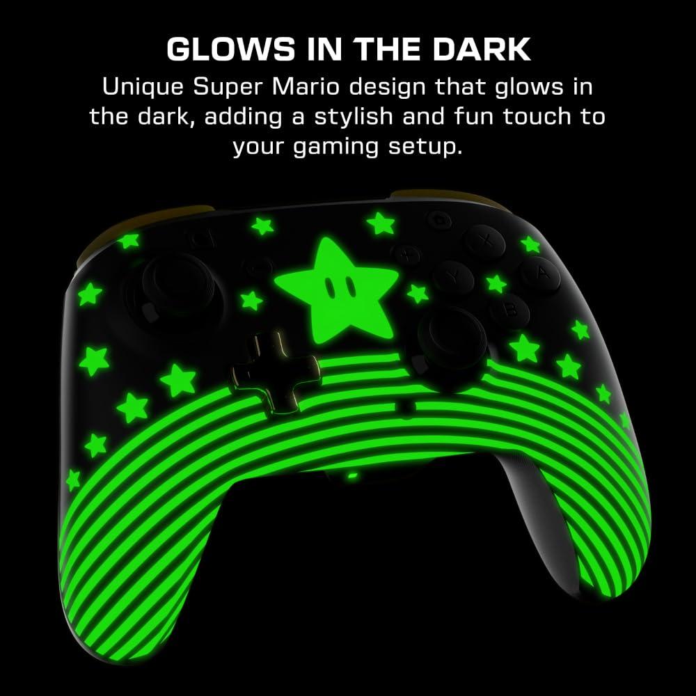 image:imageTurtle Beach Rematch Wireless Controller Officially Licensed for Nintendo Switch Switch LiteOLED Works wNintendo Switch 2 Lenticular Shift Design Rechargeable Battery Mario Bricks RedBlueSuper Mario Star