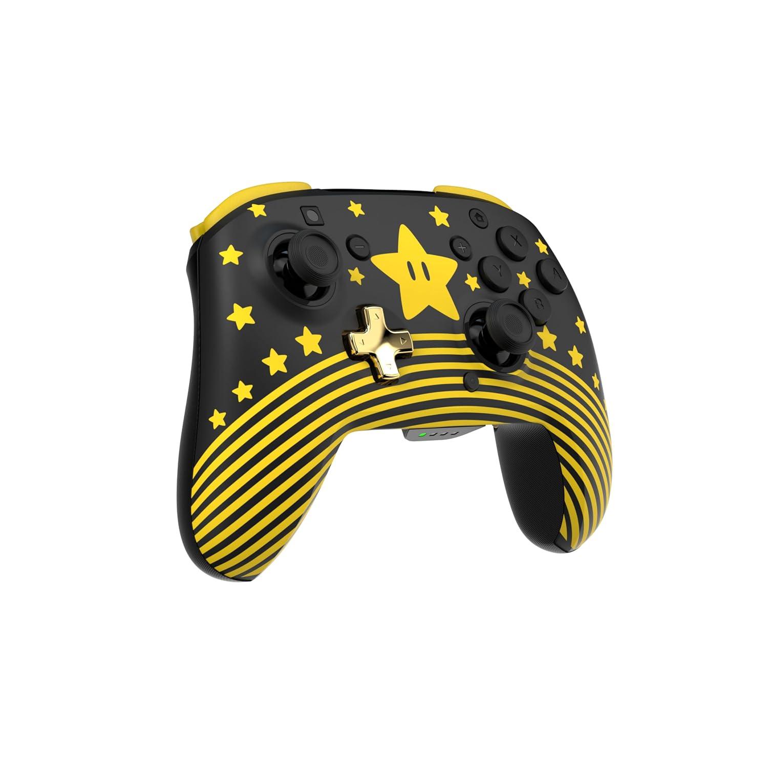 image:imageTurtle Beach Rematch Wireless Controller Officially Licensed for Nintendo Switch Switch LiteOLED Works wNintendo Switch 2 Lenticular Shift Design Rechargeable Battery Mario Bricks RedBlueSuper Mario Star