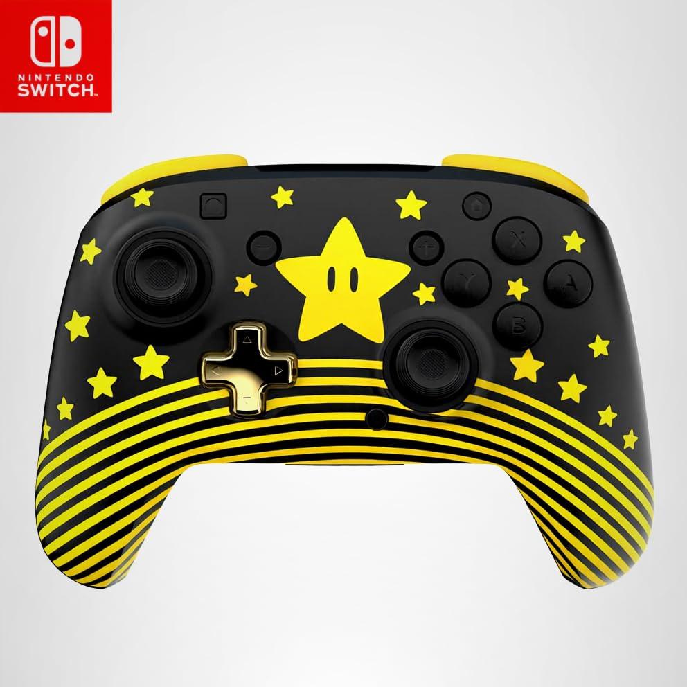 image:imageTurtle Beach Rematch Wireless Controller Officially Licensed for Nintendo Switch Switch LiteOLED Works wNintendo Switch 2 Lenticular Shift Design Rechargeable Battery Mario Bricks RedBlueSuper Mario Star