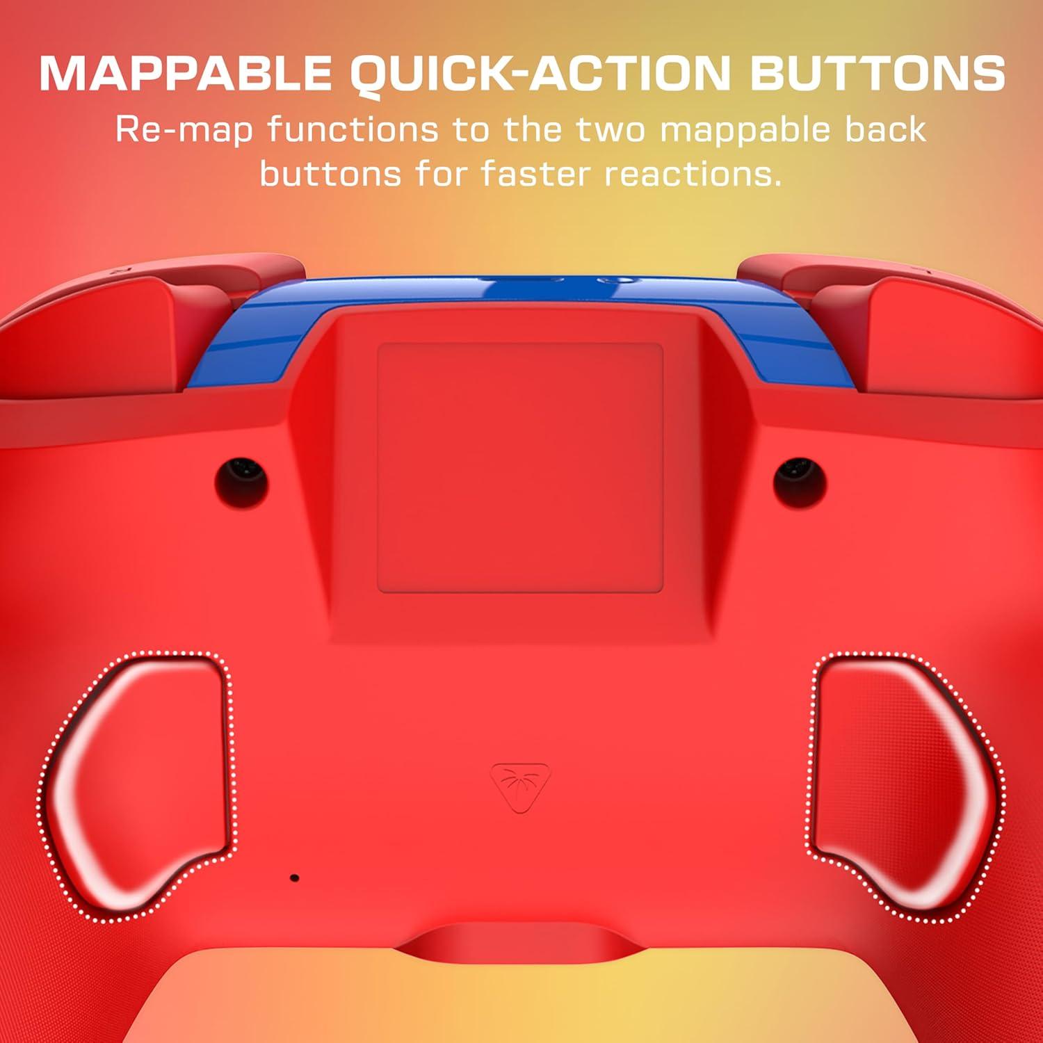 image:imageTurtle Beach Rematch Wireless Controller Officially Licensed for Nintendo Switch Switch LiteOLED Works wNintendo Switch 2 Lenticular Shift Design Rechargeable Battery Mario Bricks RedBlueMario Bricks Reveal