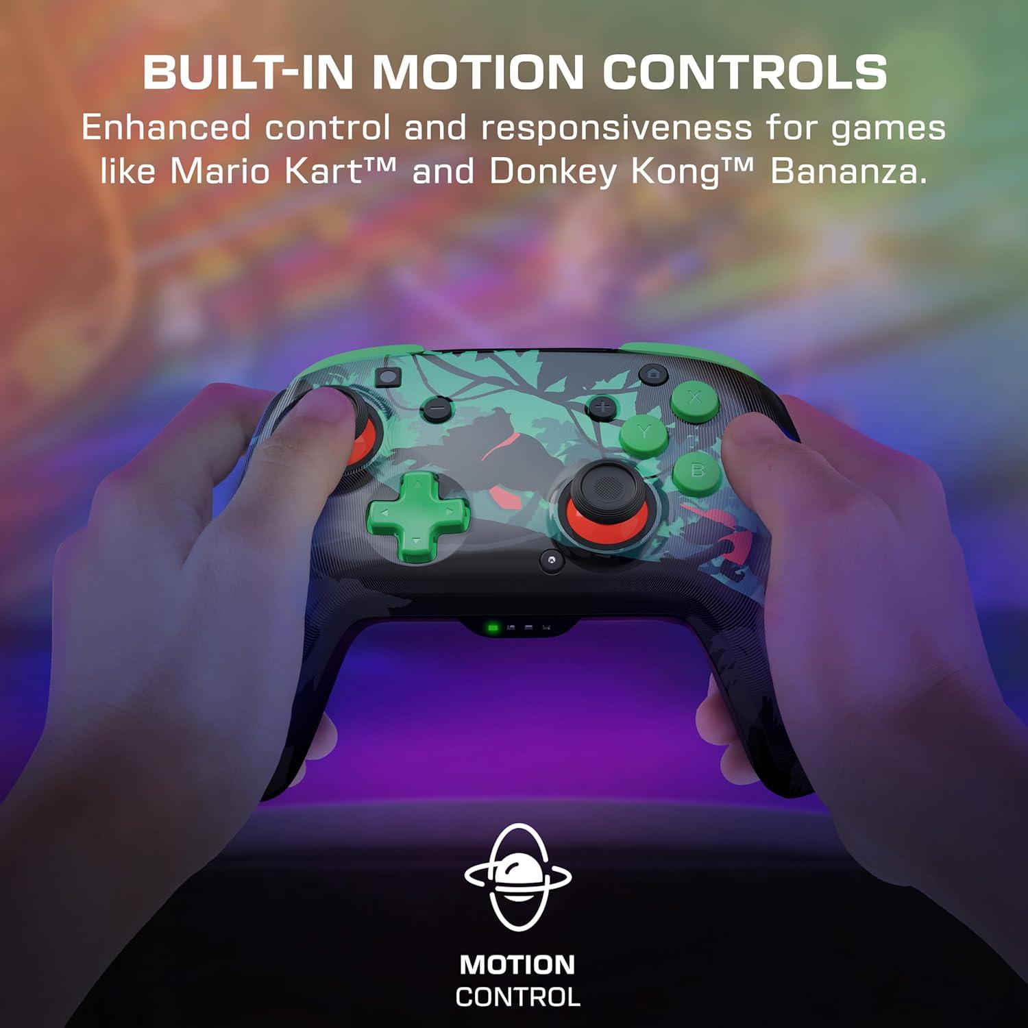 image:imageTurtle Beach Rematch Wireless Controller Officially Licensed for Nintendo Switch Switch LiteOLED Works wNintendo Switch 2 Lenticular Shift Design Rechargeable Battery Mario Bricks RedBlueDonkey Kong Reveal